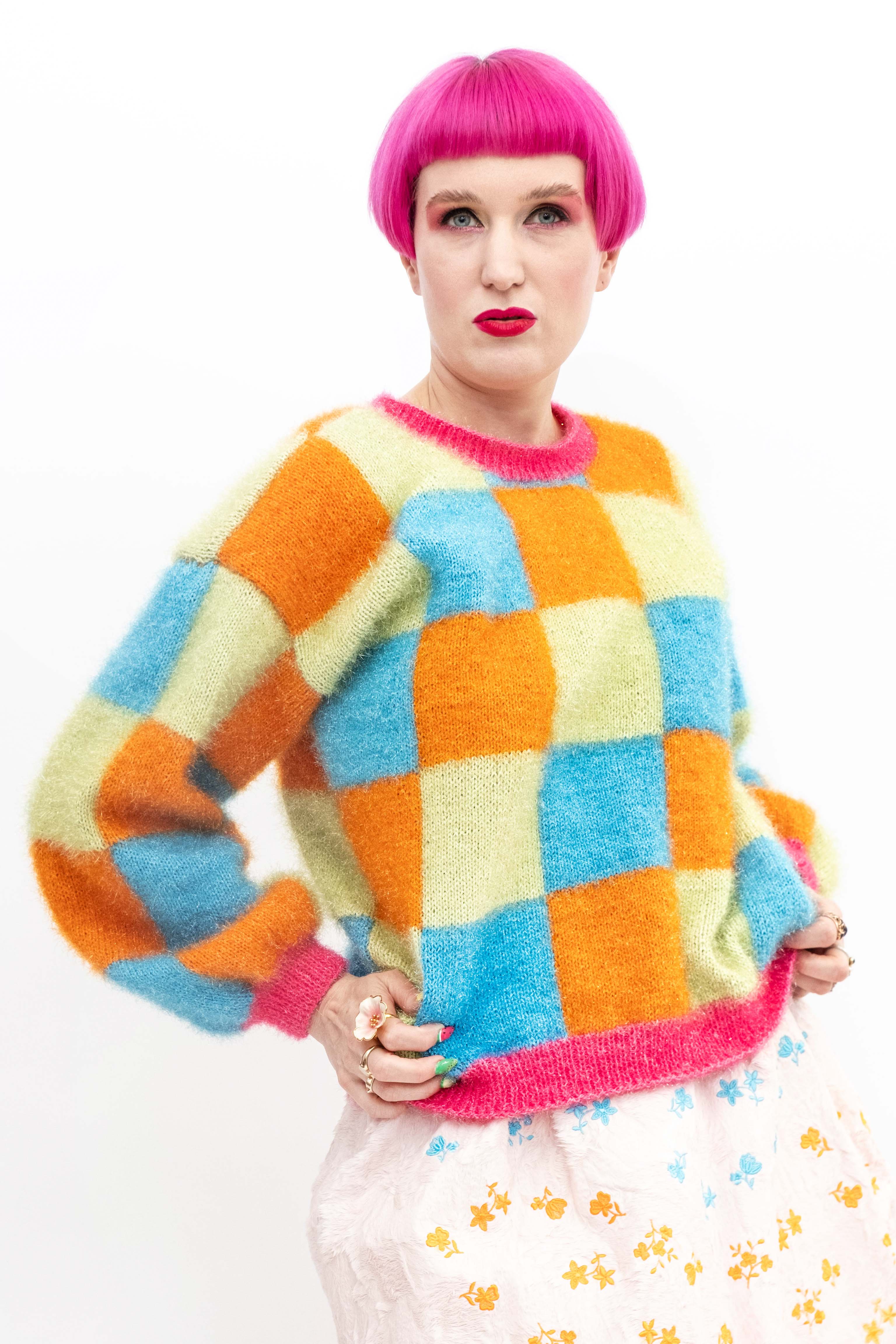 Handmade Pullover Check