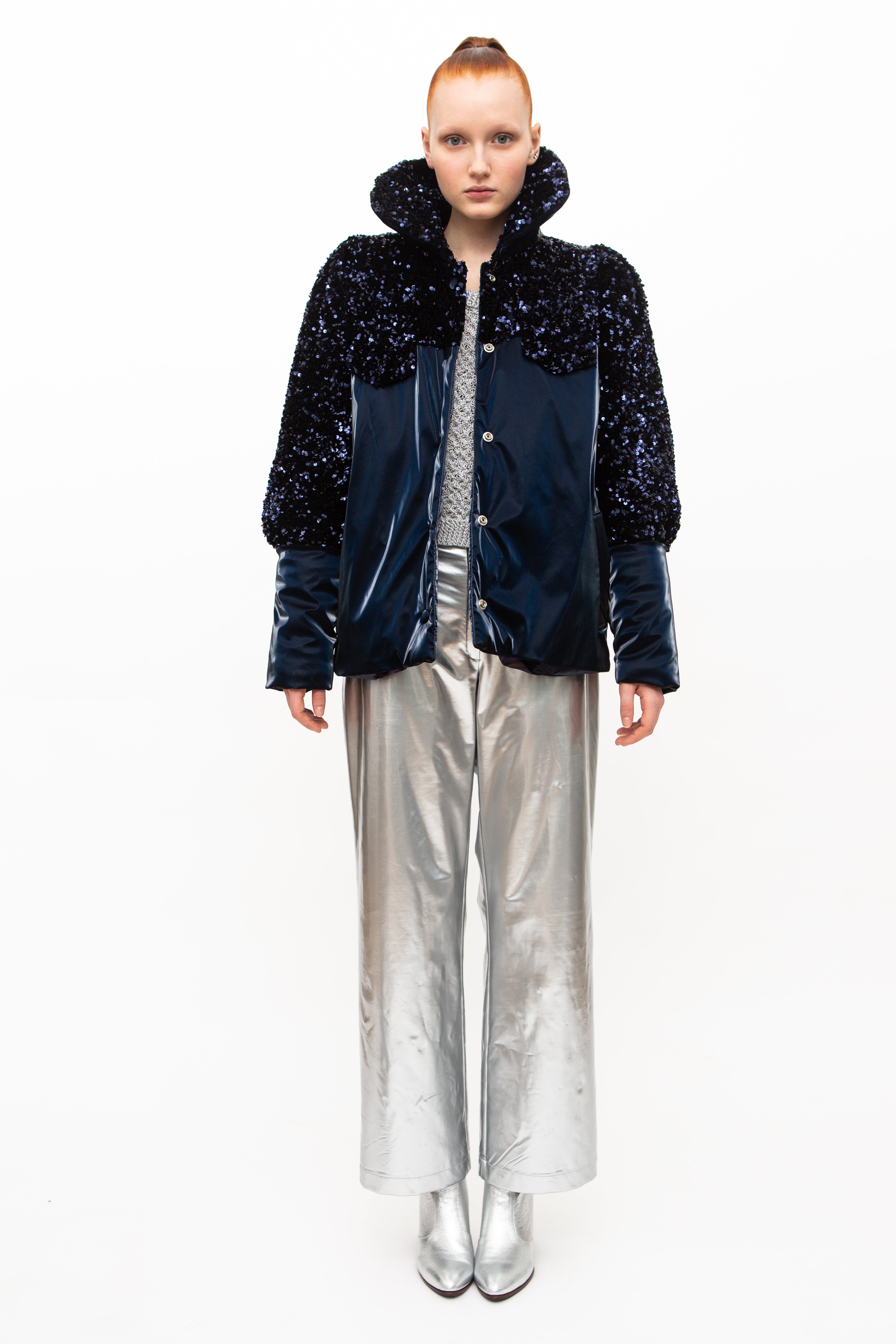 Jacket Sequins Navy Blue