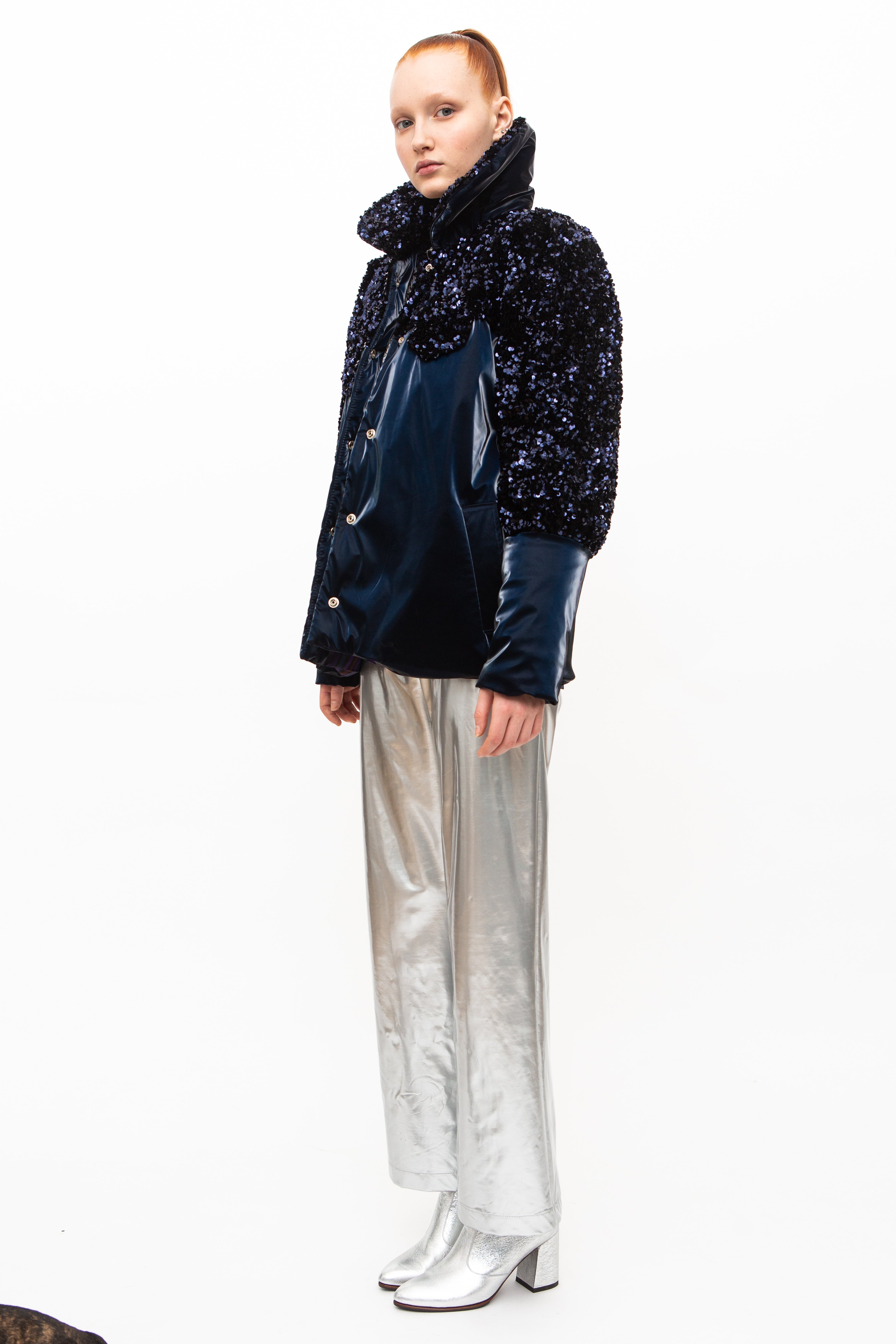 Jacket Sequins Navy Blue