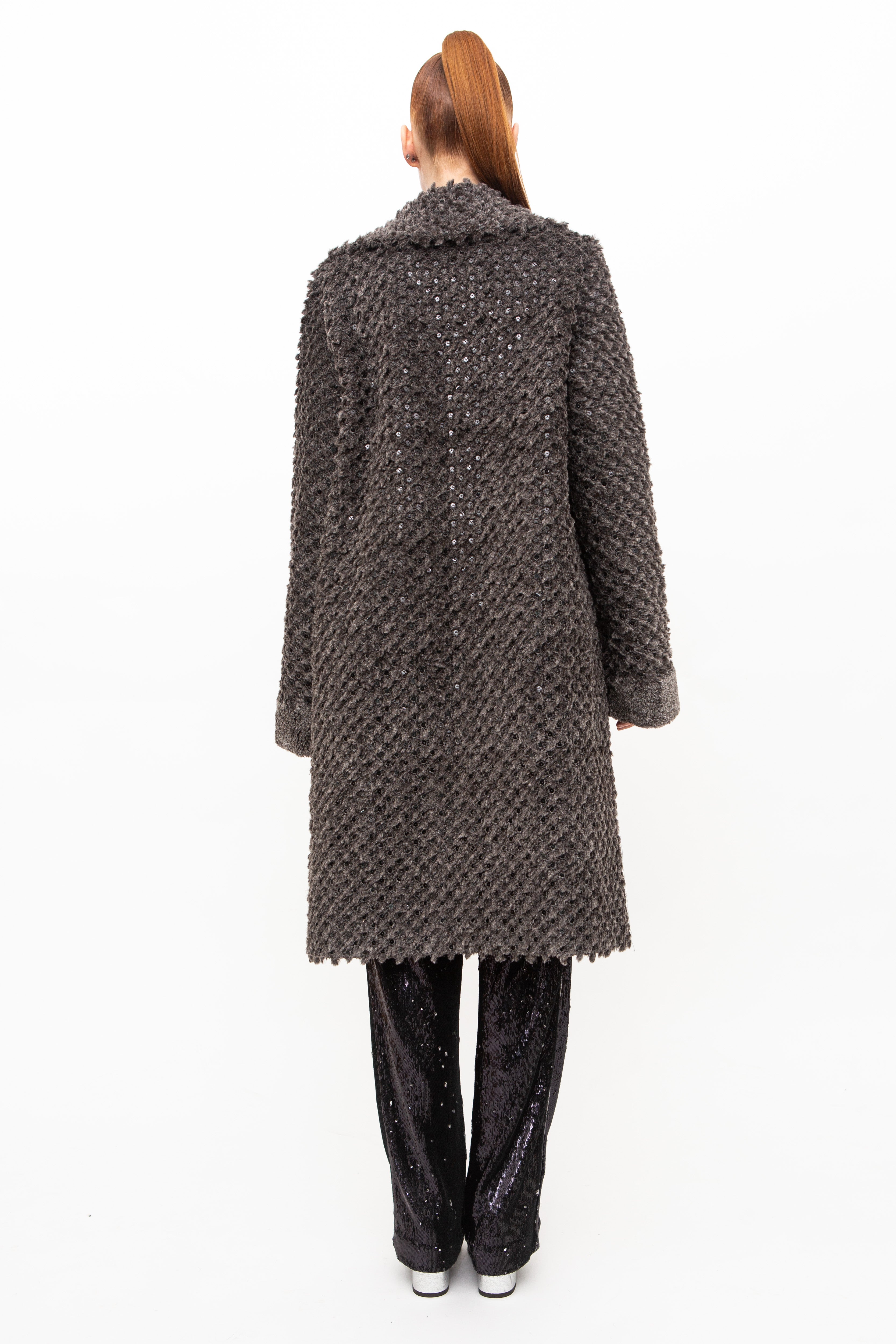 Coat Sequins Grey Limited