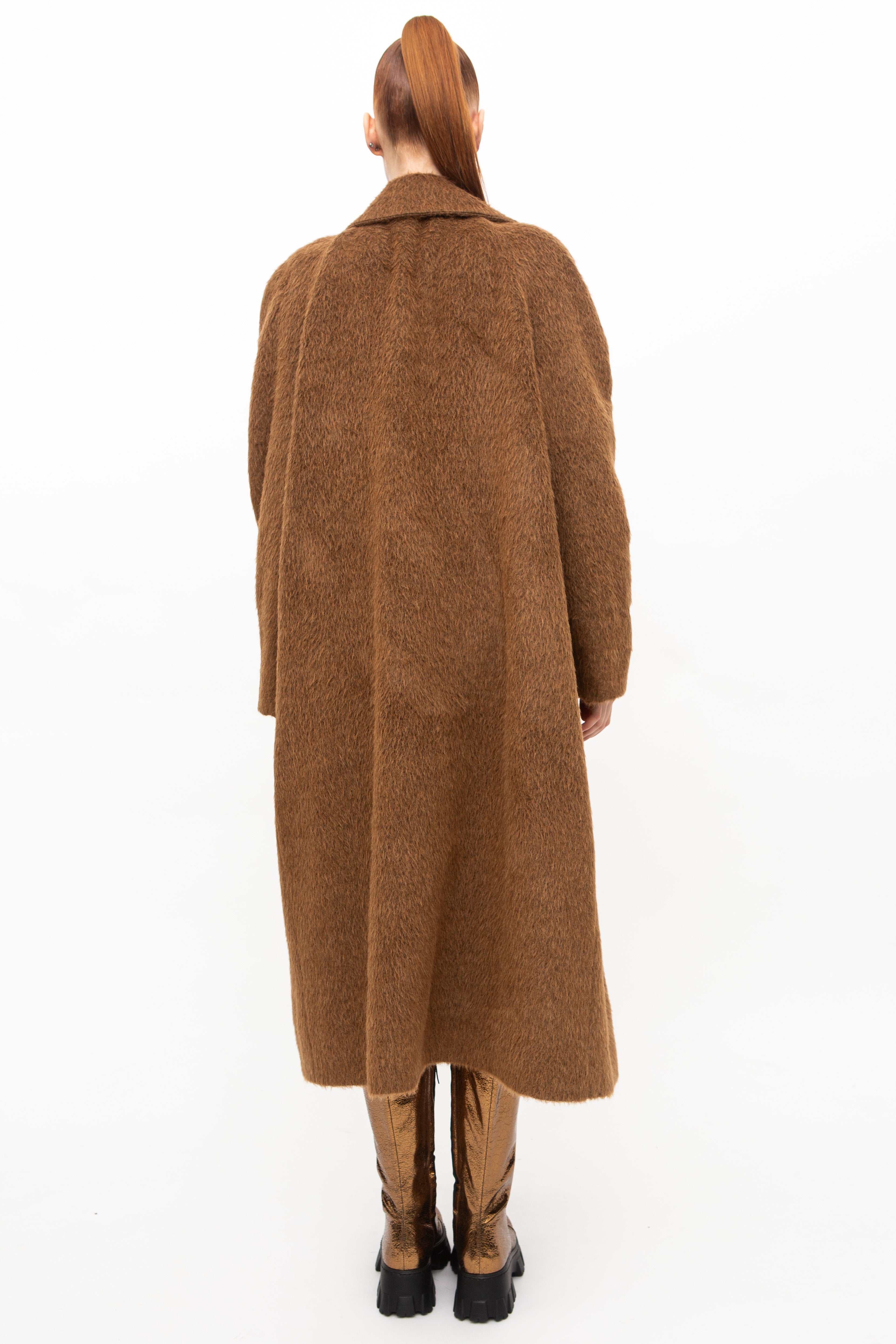 Coat Wool Brown - GFC Milan