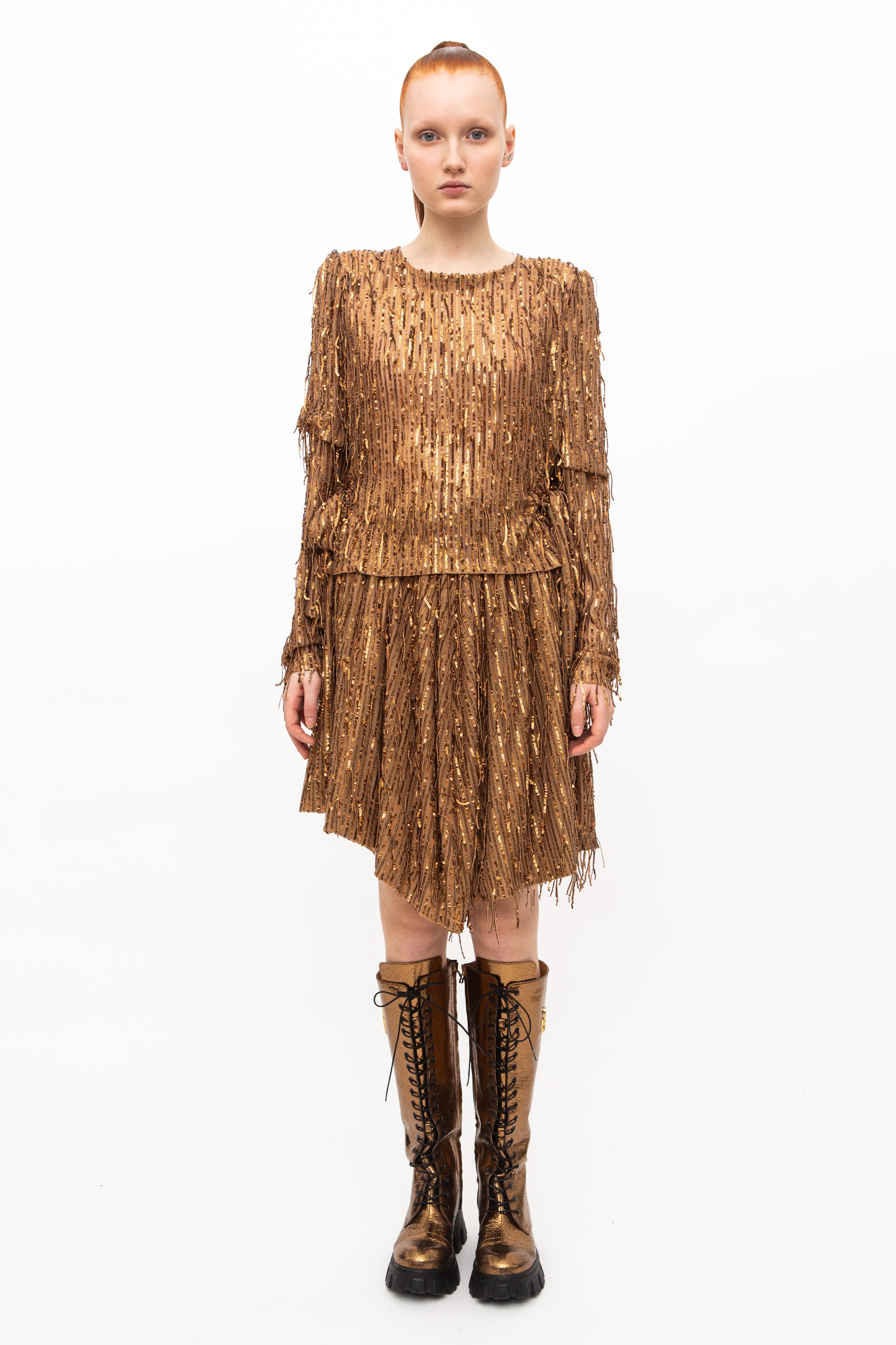 Top Sequins Gold