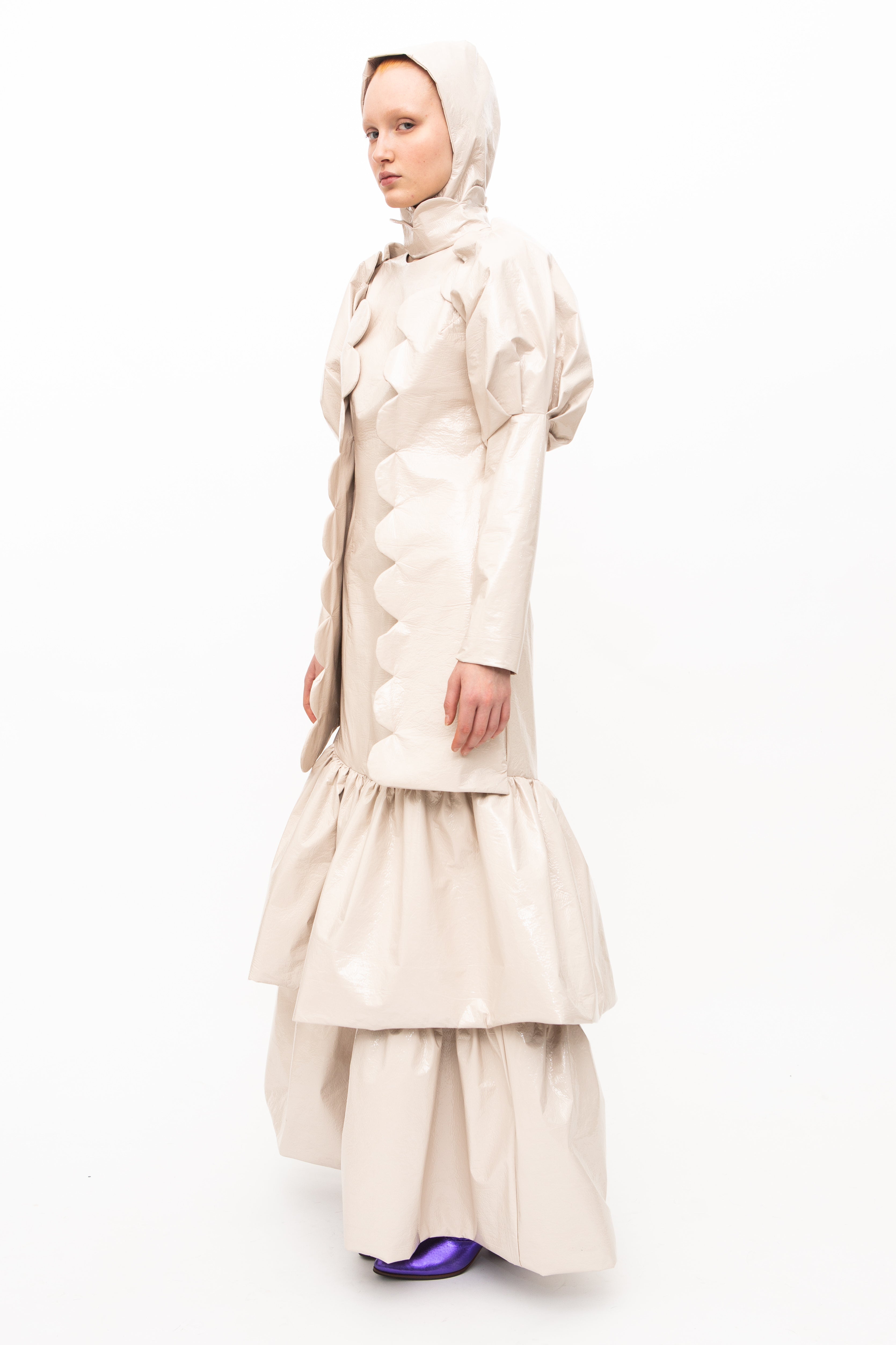 Coat Oversize Creme St. Moritz handmade