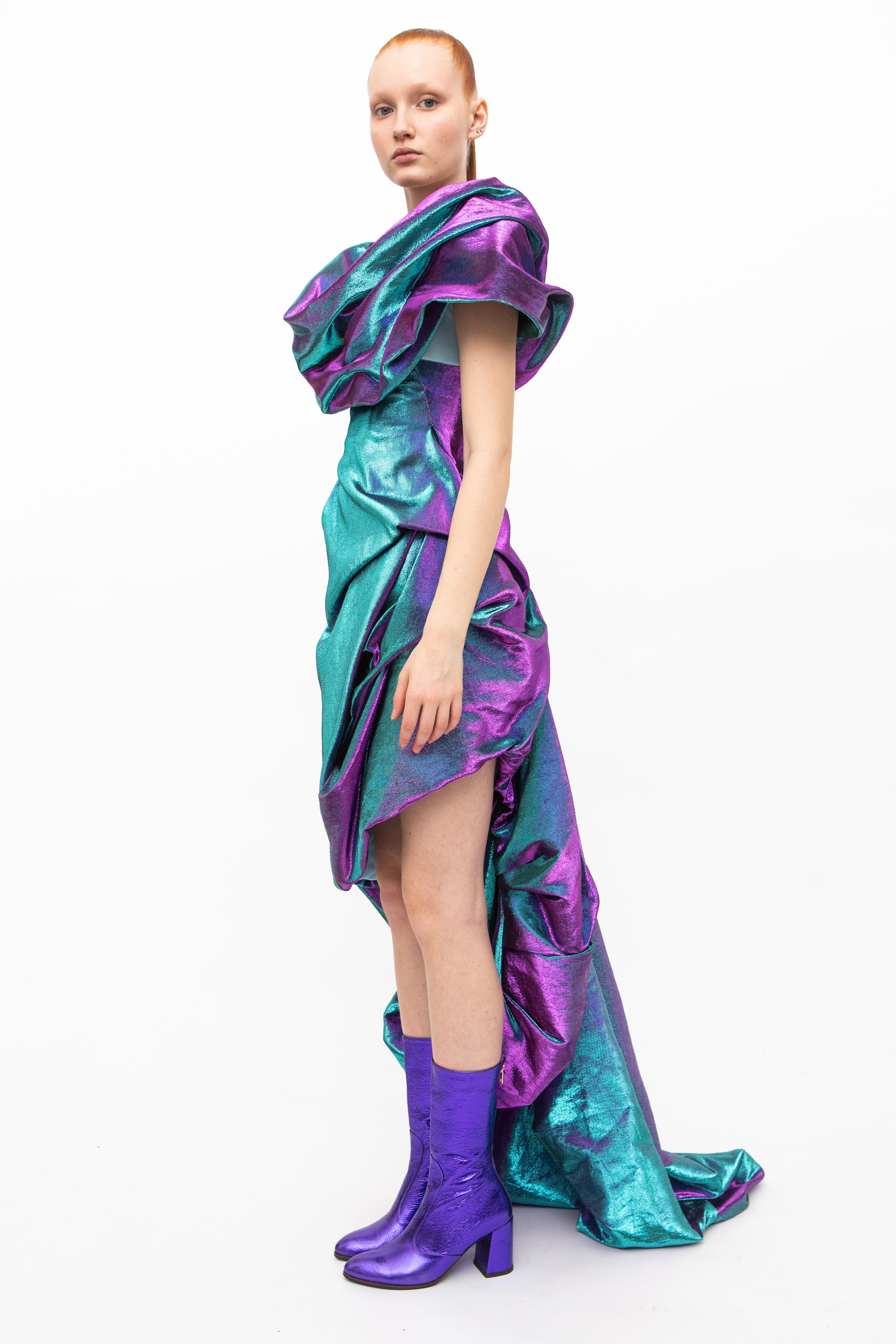 Dress Two Toned Purple