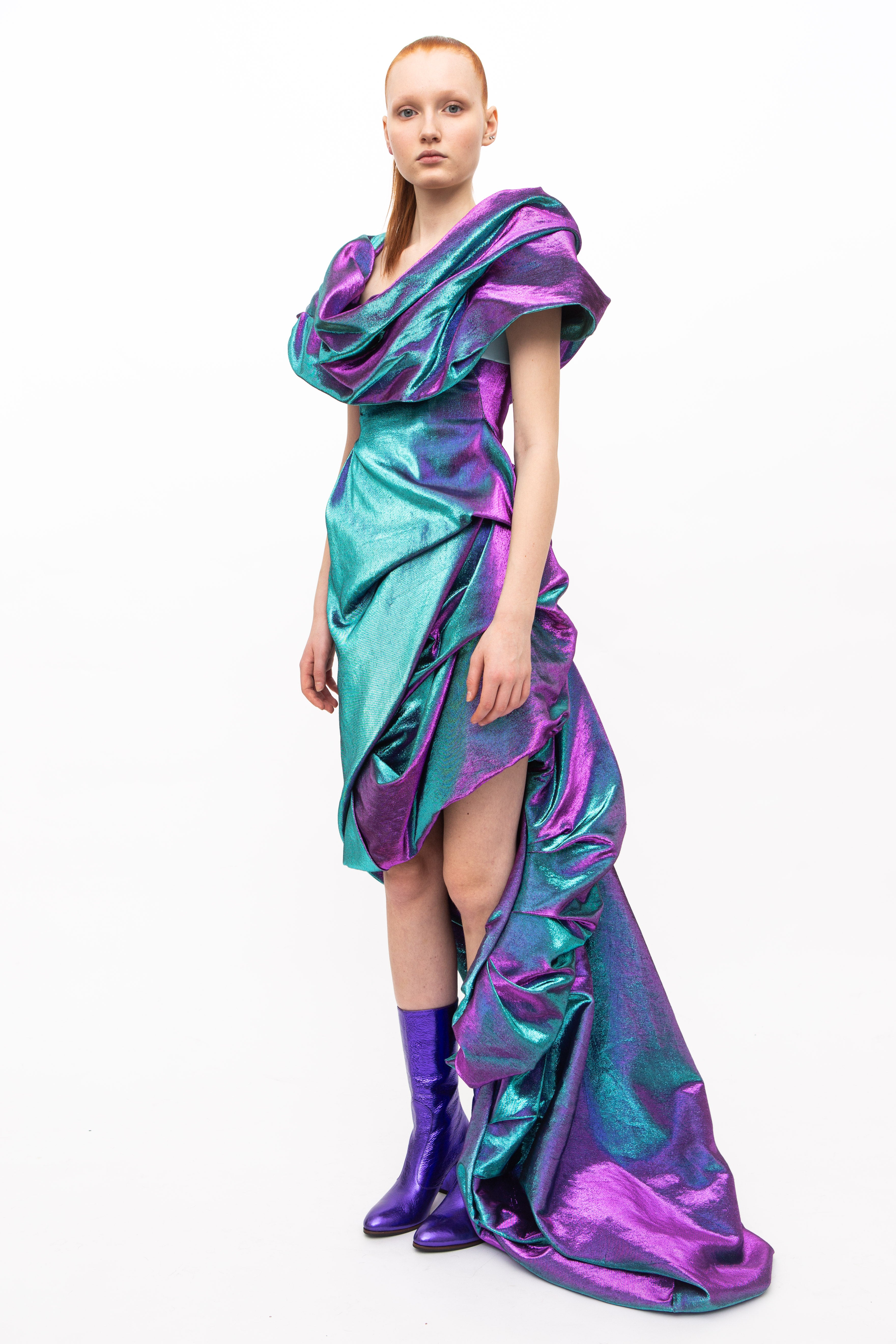 Dress Two Toned Purple