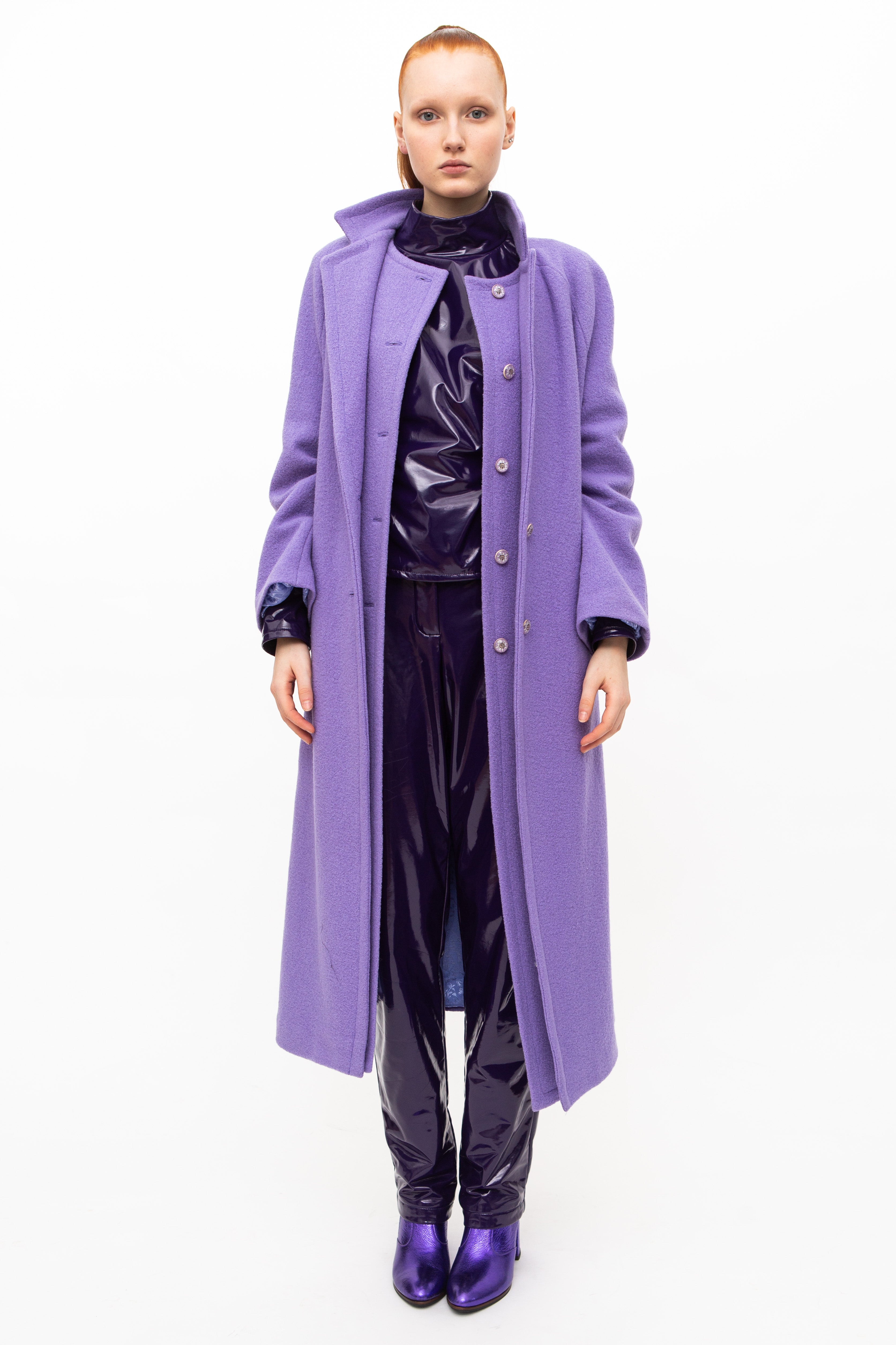 Coat Wool Purple