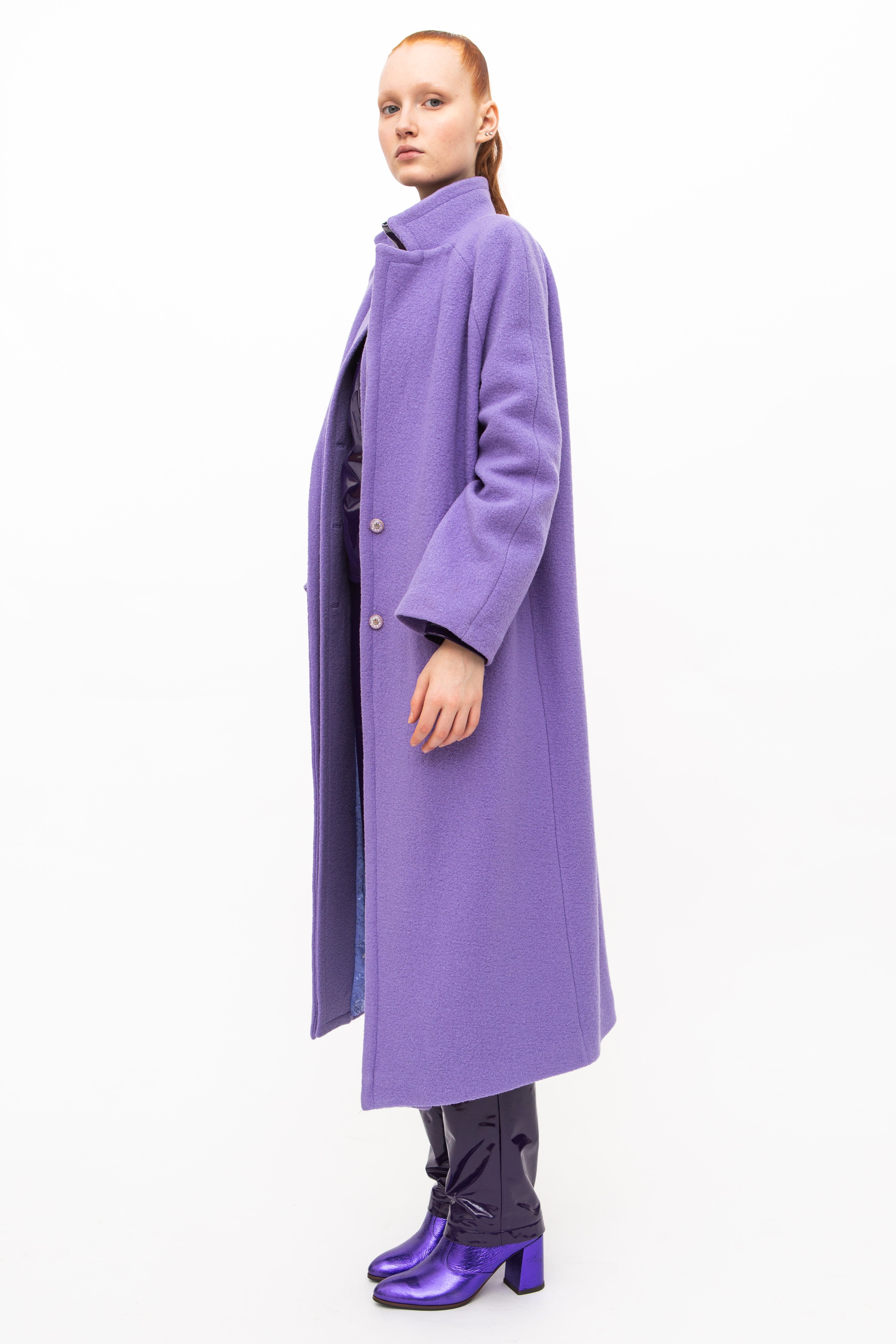 Coat Wool Purple