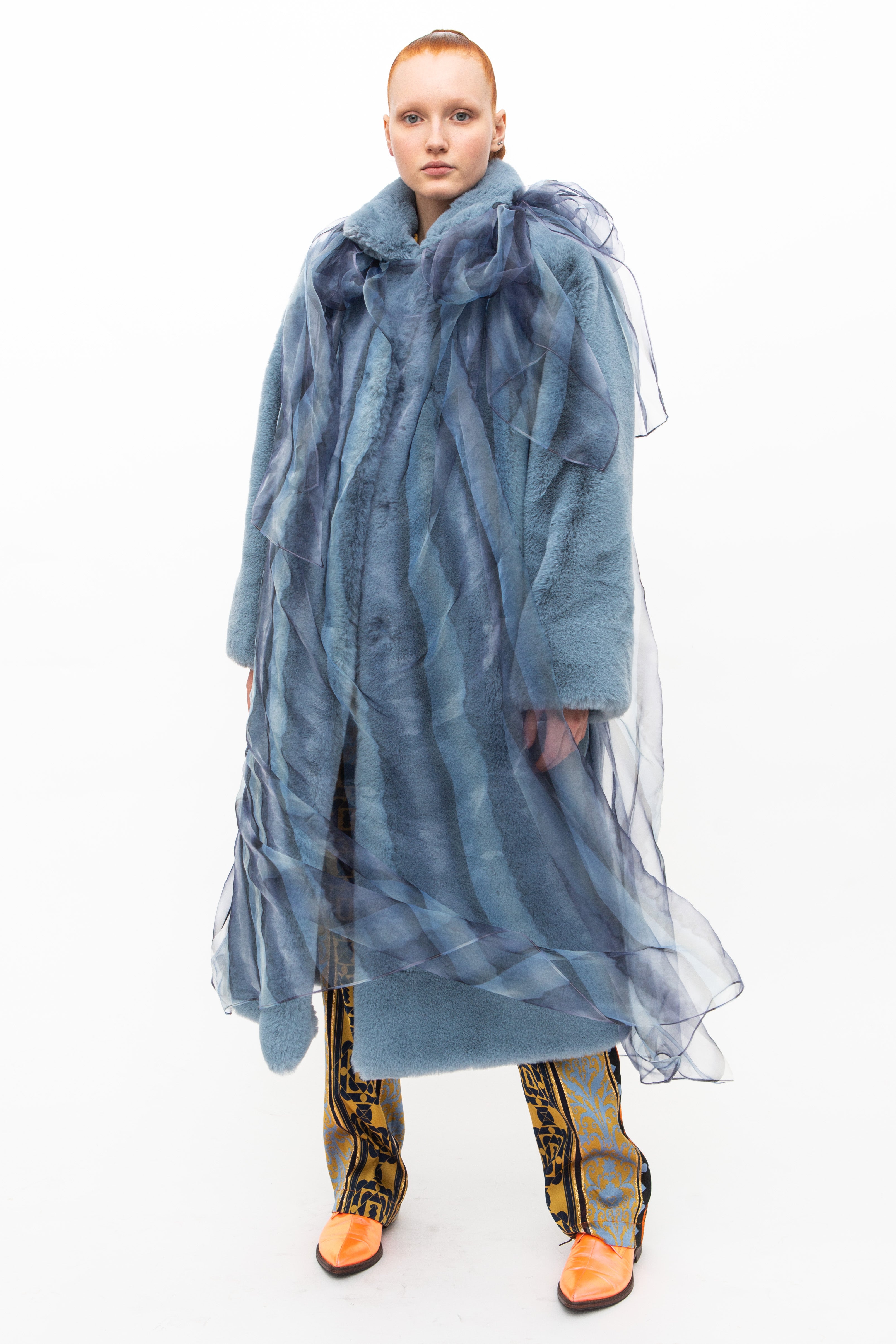 Overcoat Transparent Blue