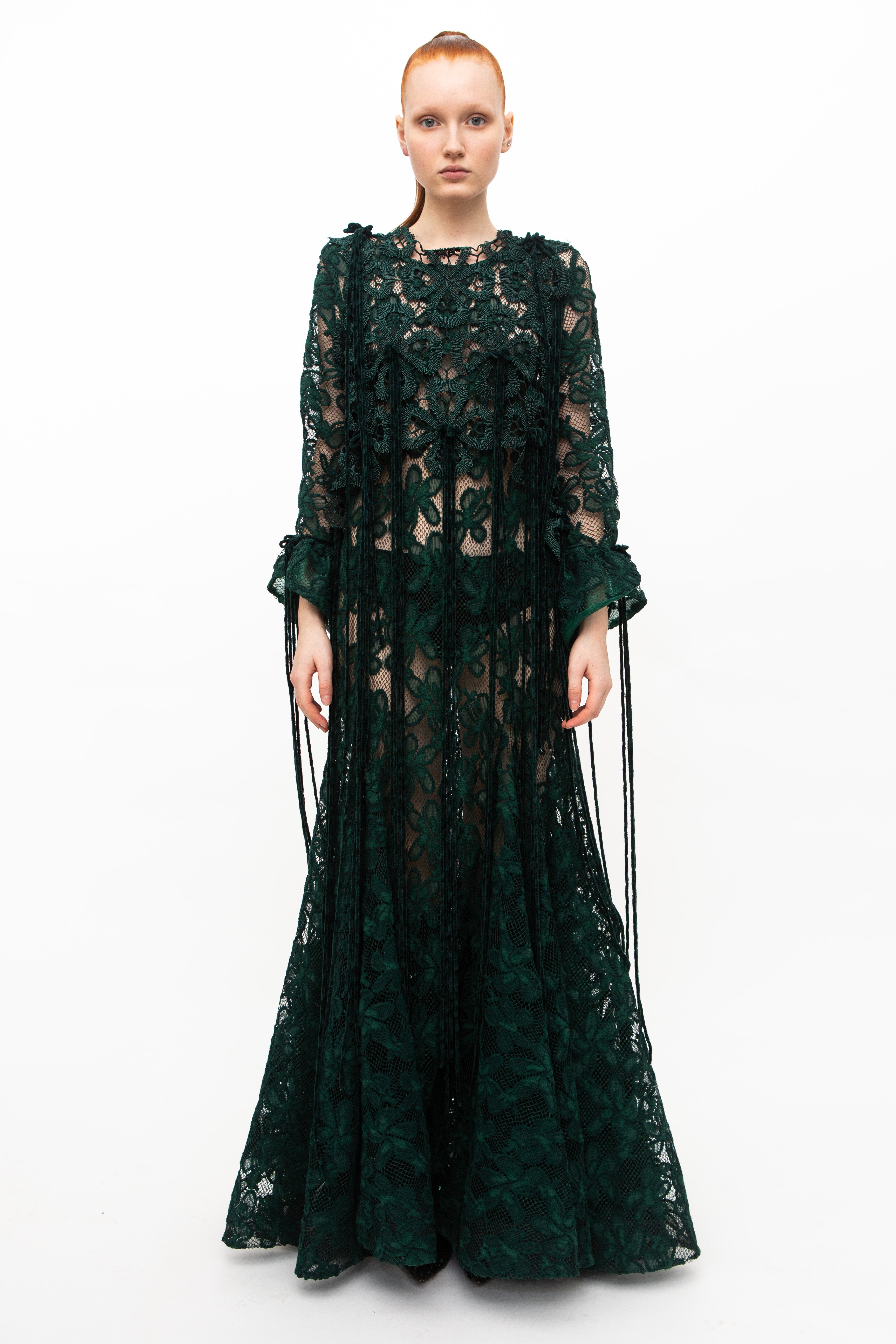 Dress Embroidery Green