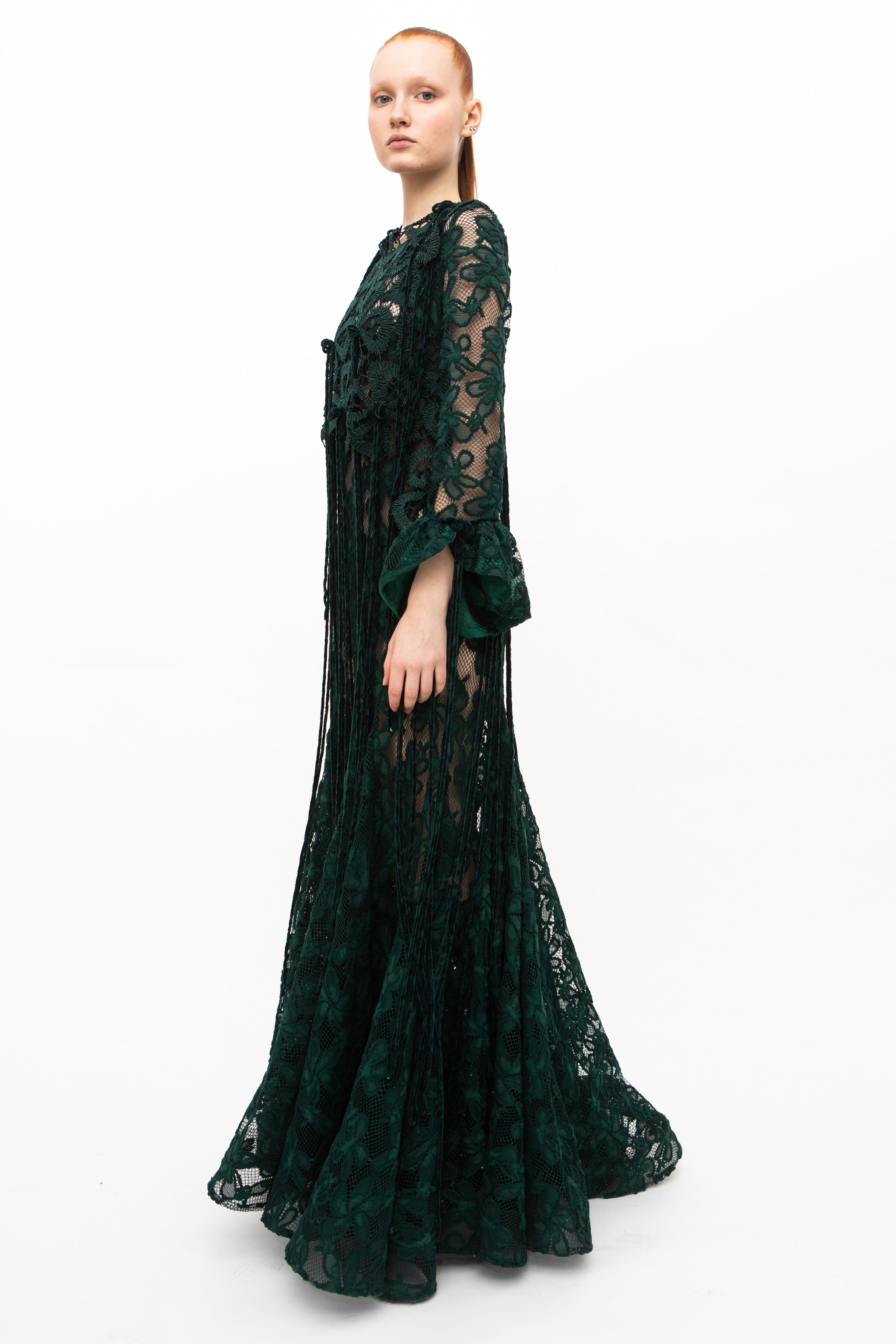 Dress Embroidery Green