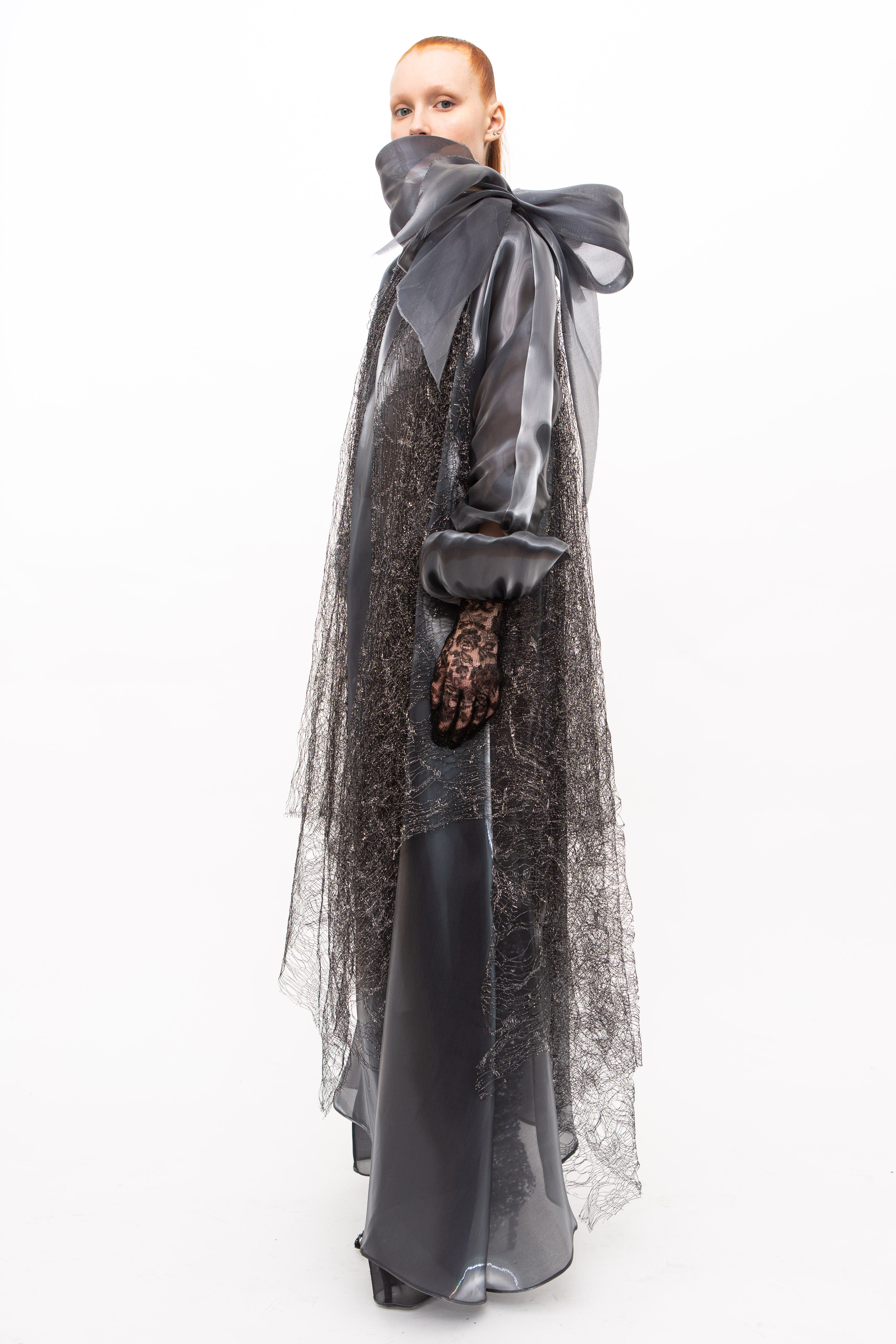 Dress Metallic Grey Fashion Show St. Moritz