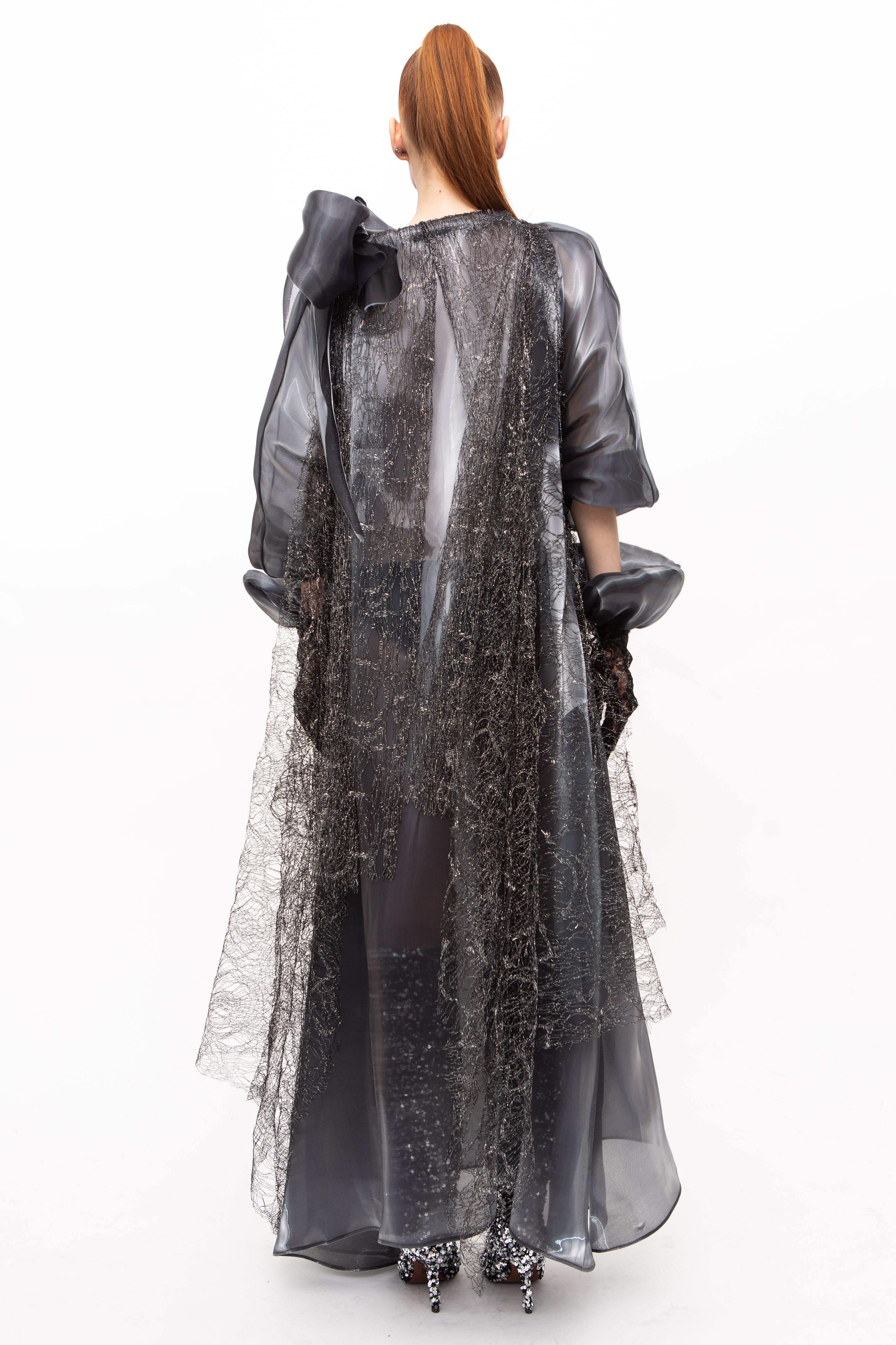 Dress Metallic Grey Fashion Show St. Moritz