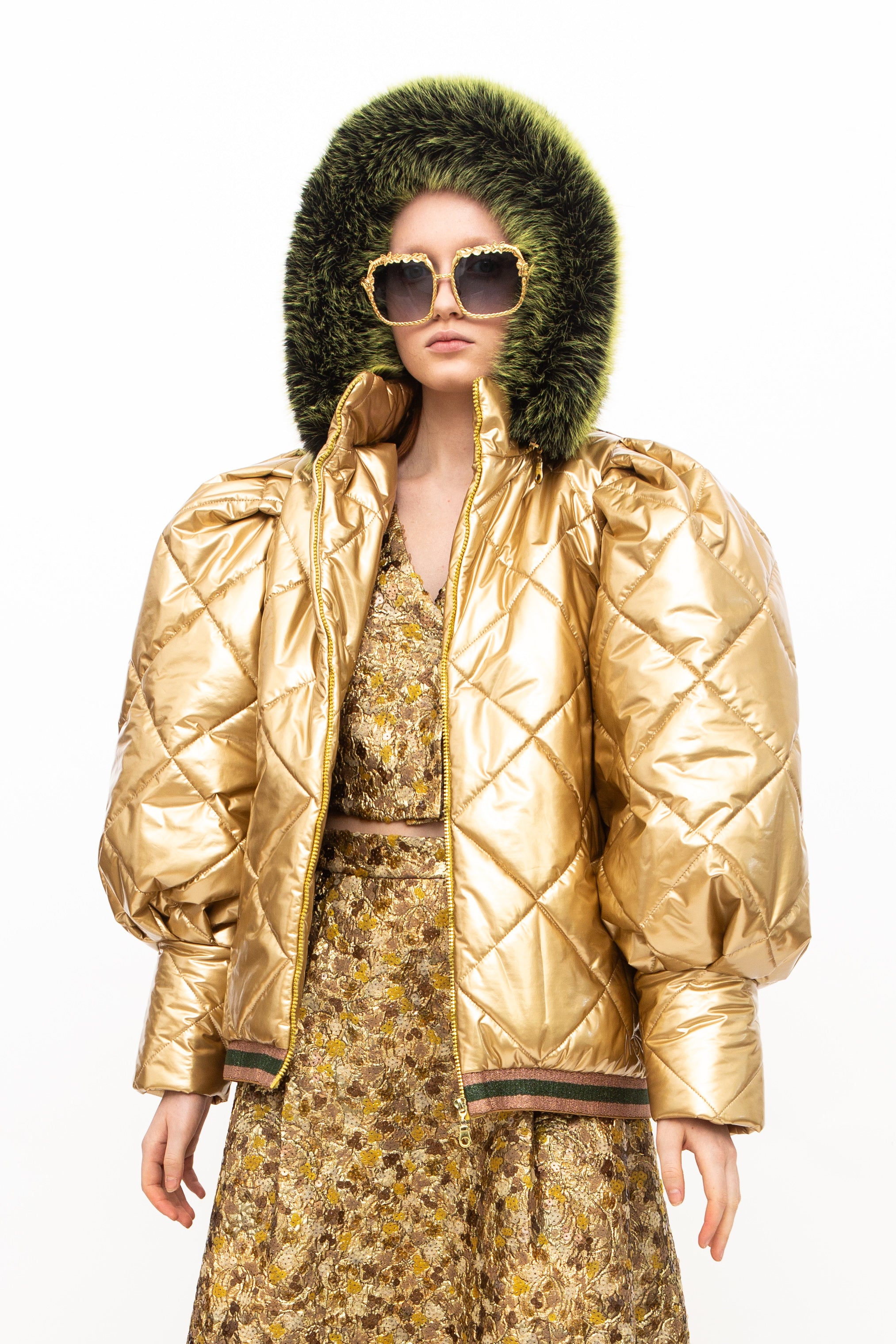 Jacket Gold Hood