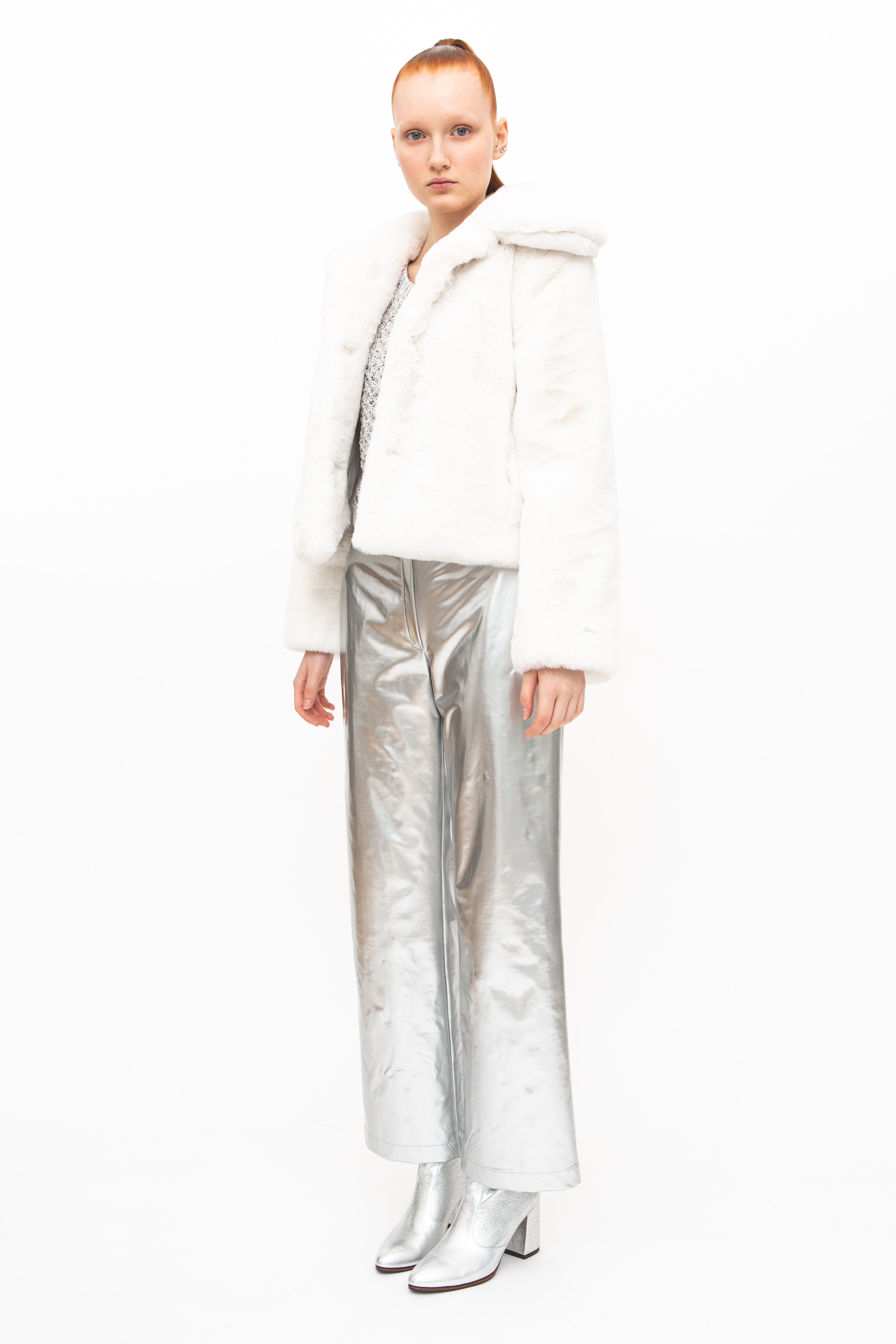 Jacket Fake Fur White