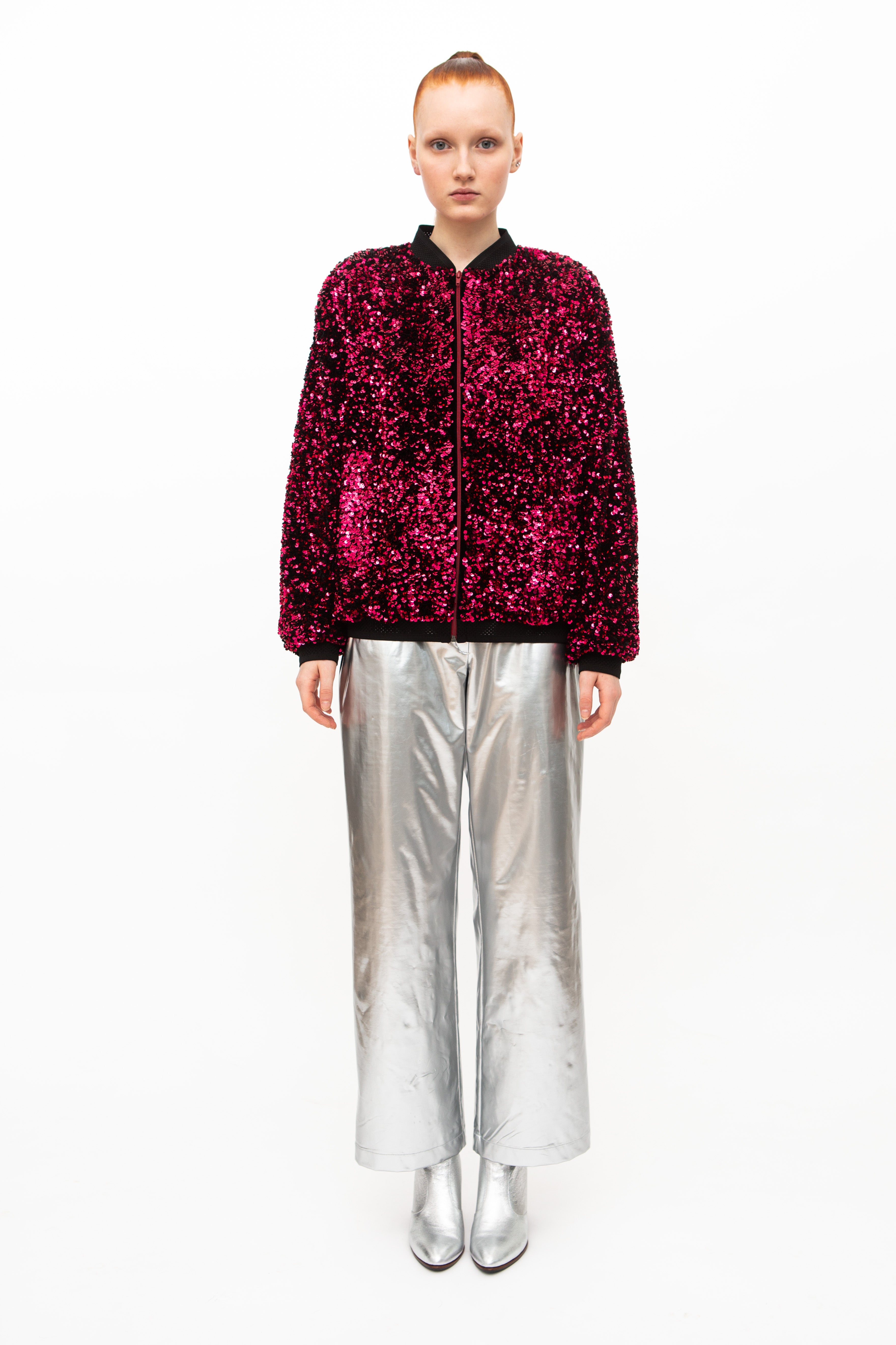 Bomber Jacket Sequins Red - GFC Milan