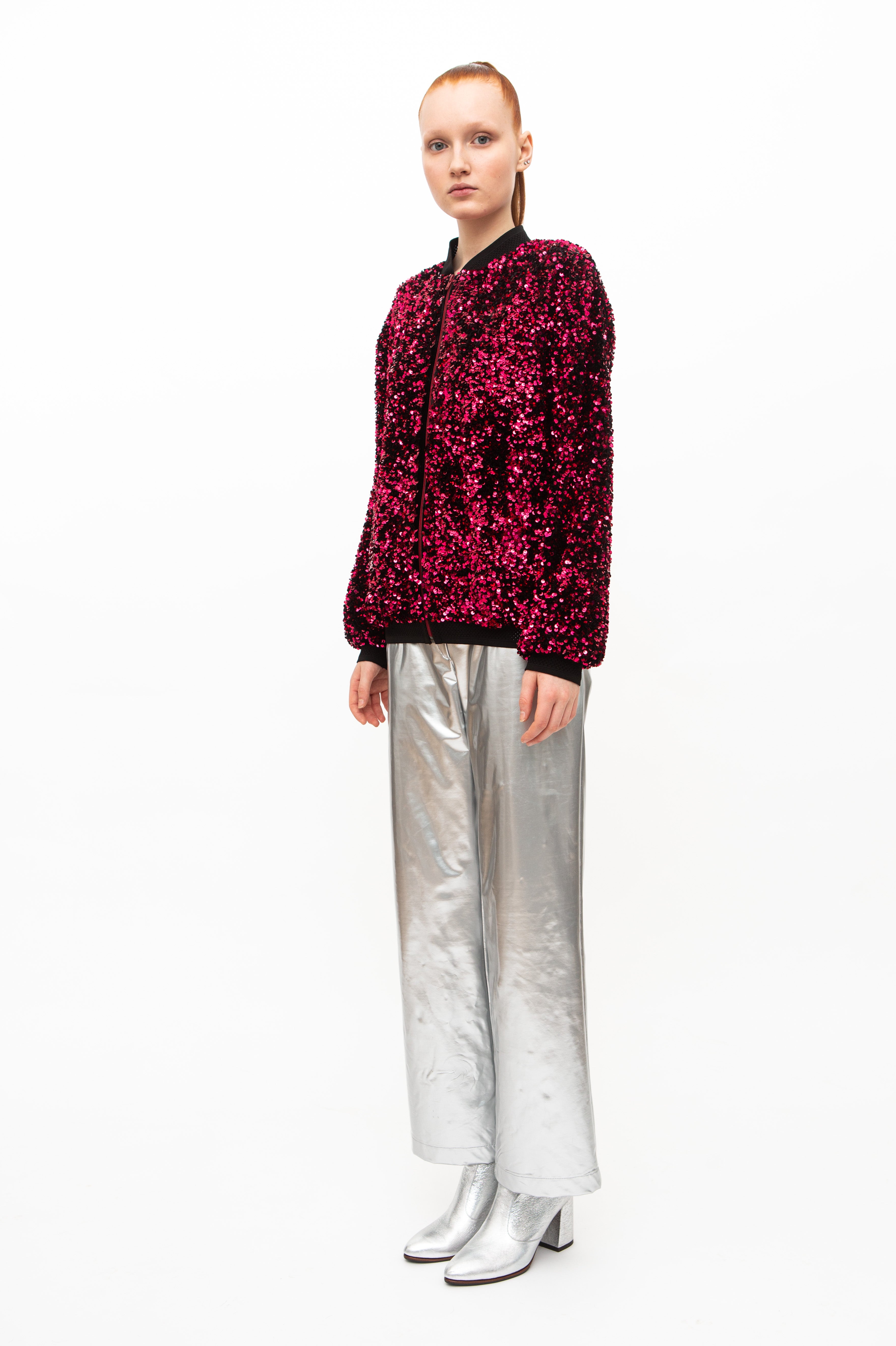 Bomber Jacket Sequins Red - GFC Milan