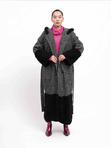 Coat Grey Black
