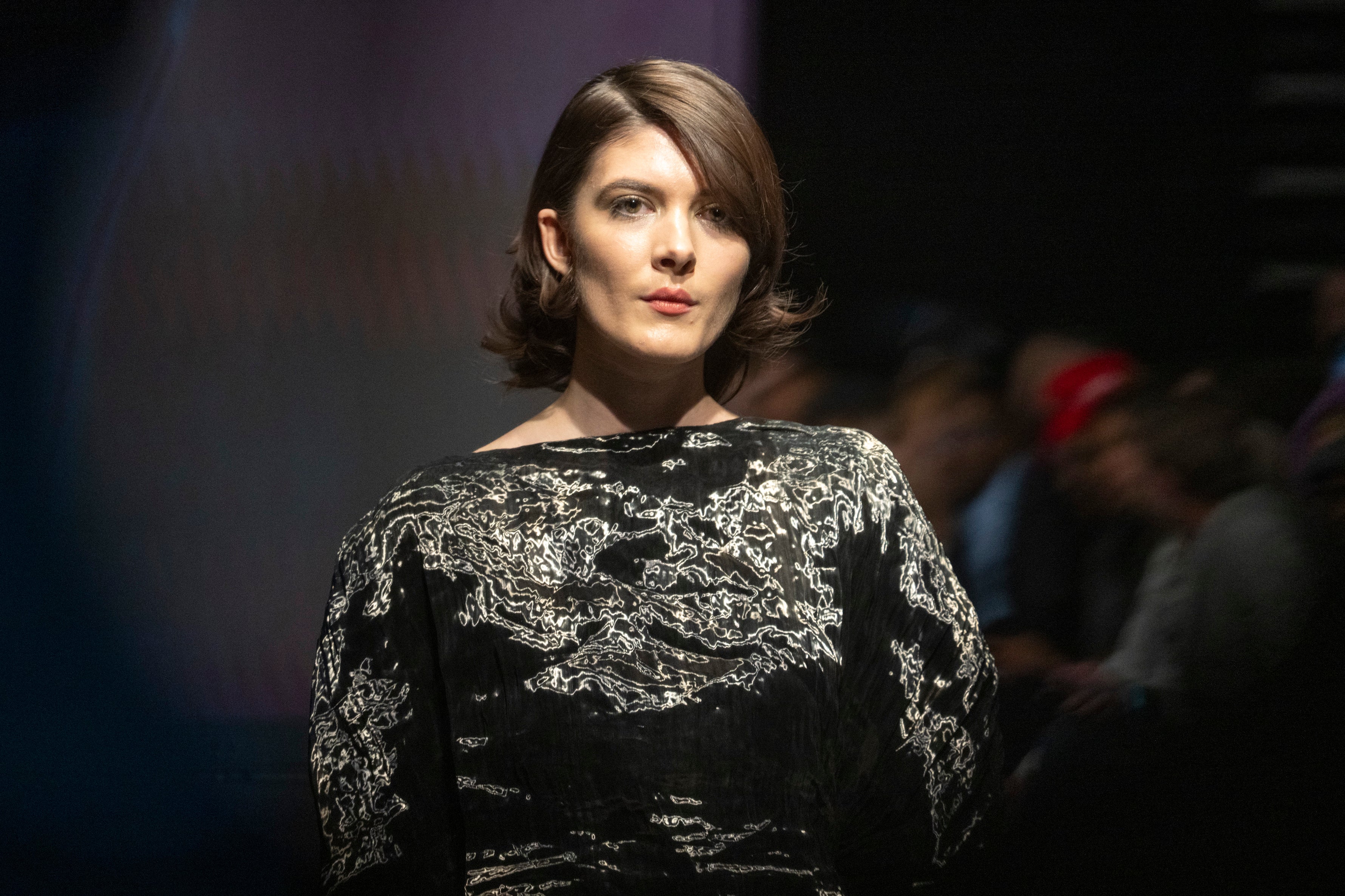 Dress Silk Black Runway Paris