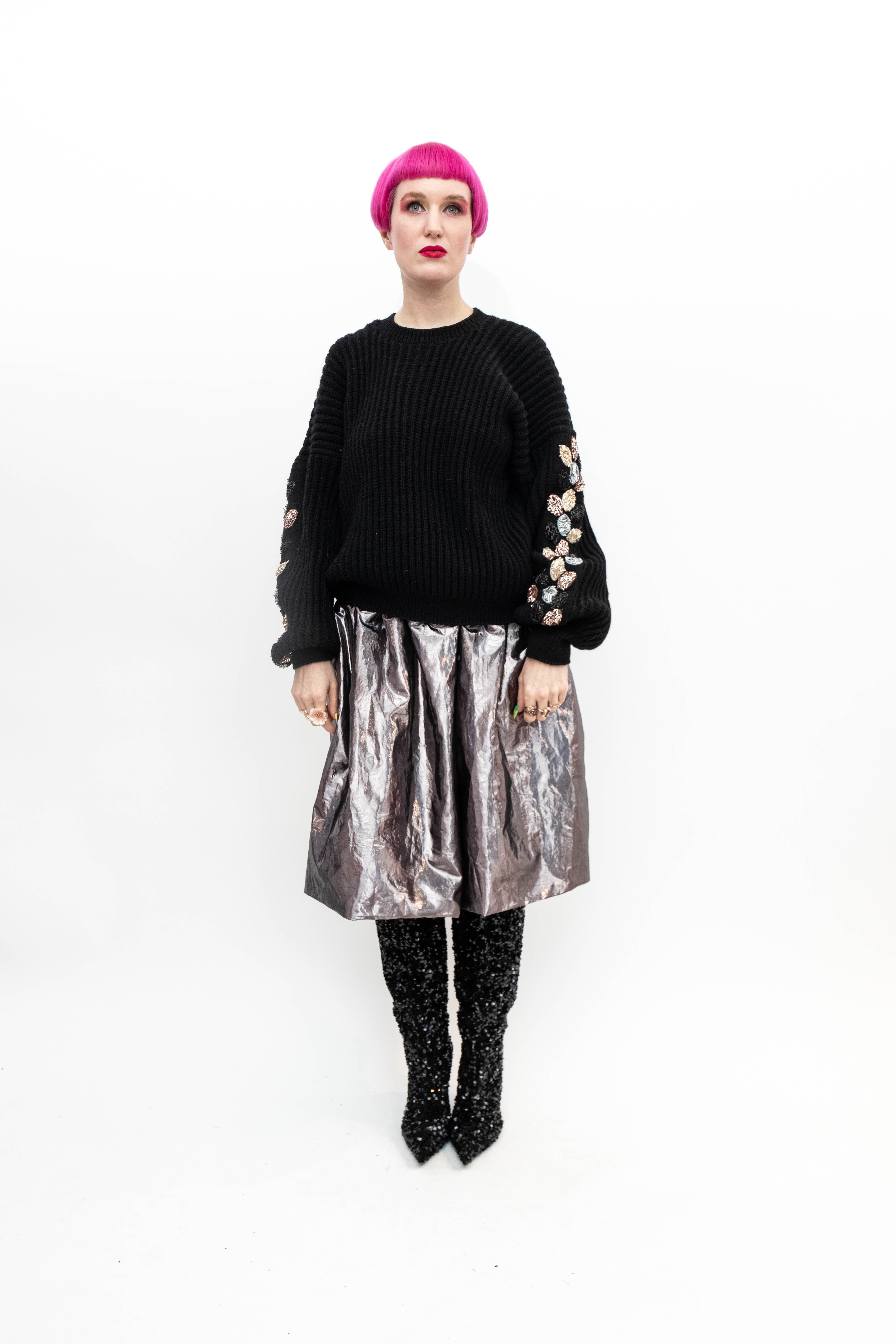 Handmade Pullover Black