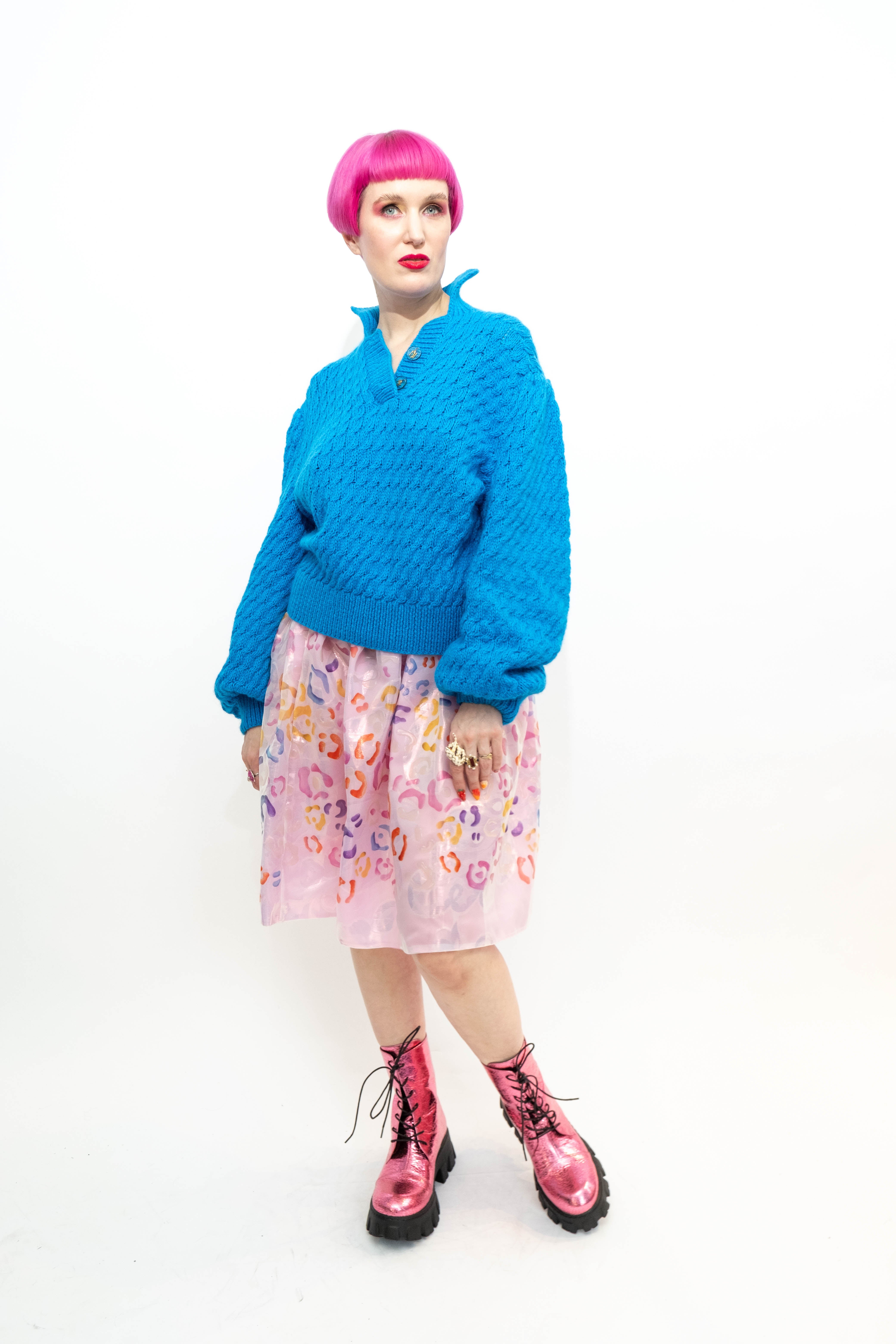 Handmade Pullover Blue