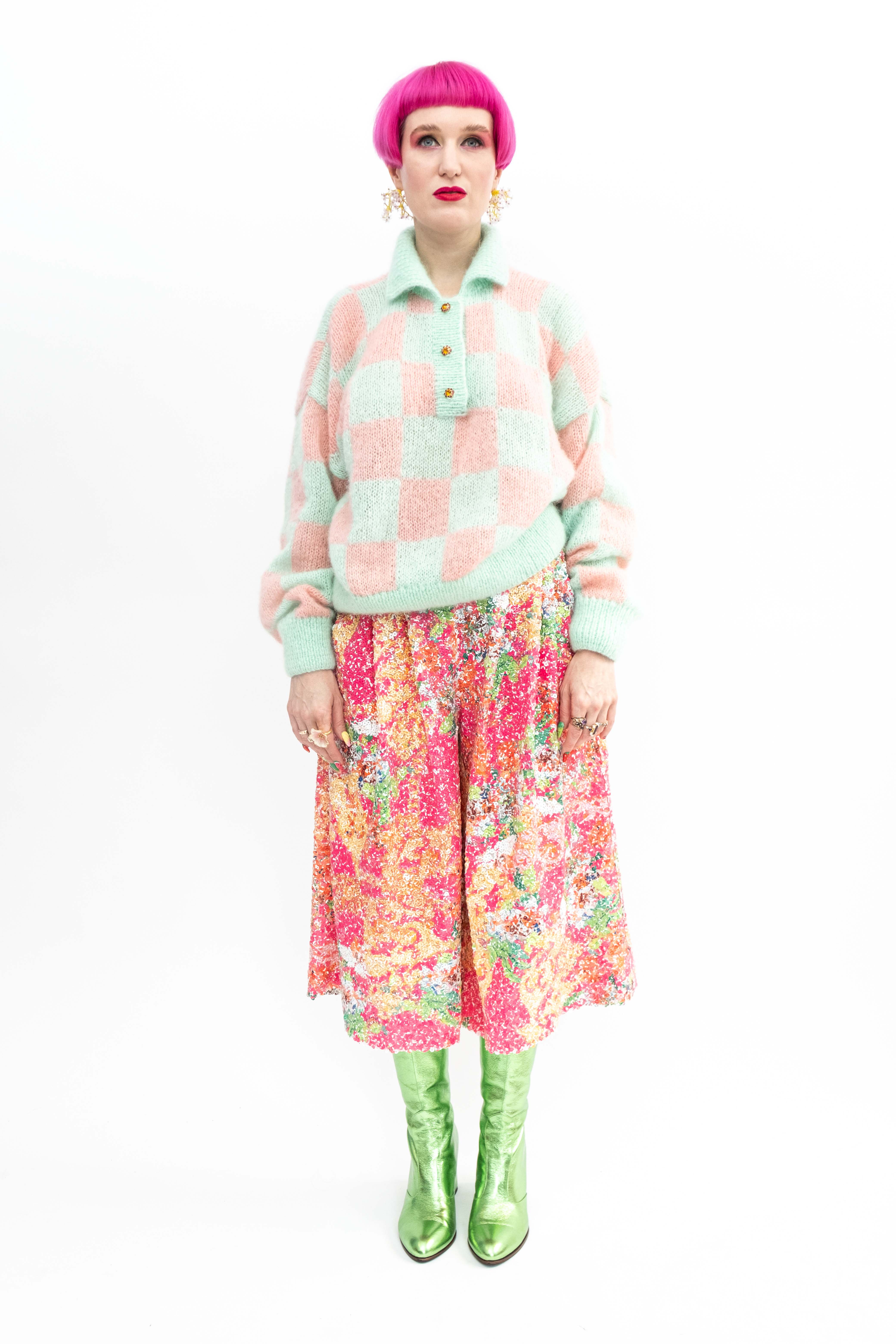 Handmade Pullover Check