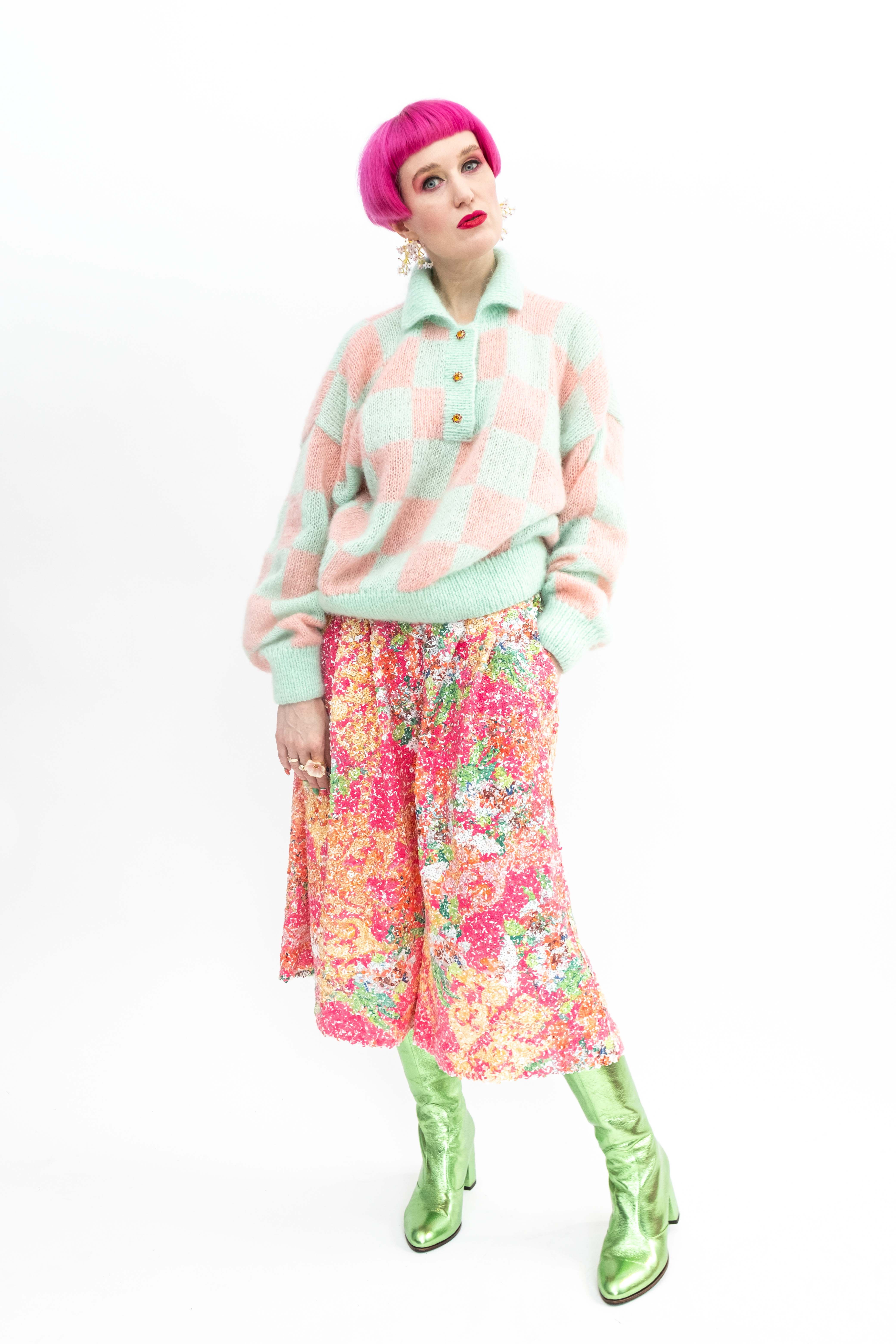 Handmade Pullover Check