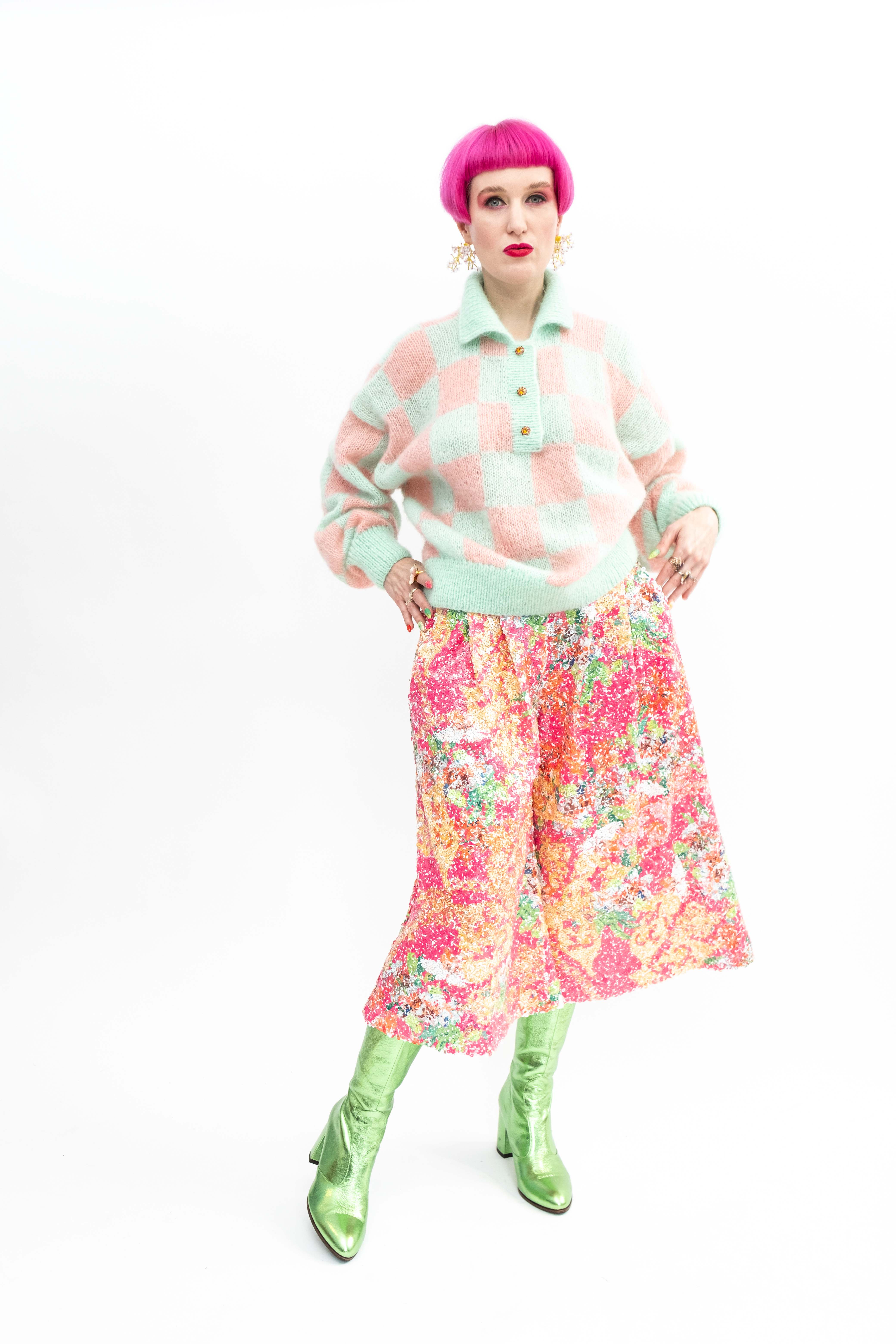 Handmade Pullover Check