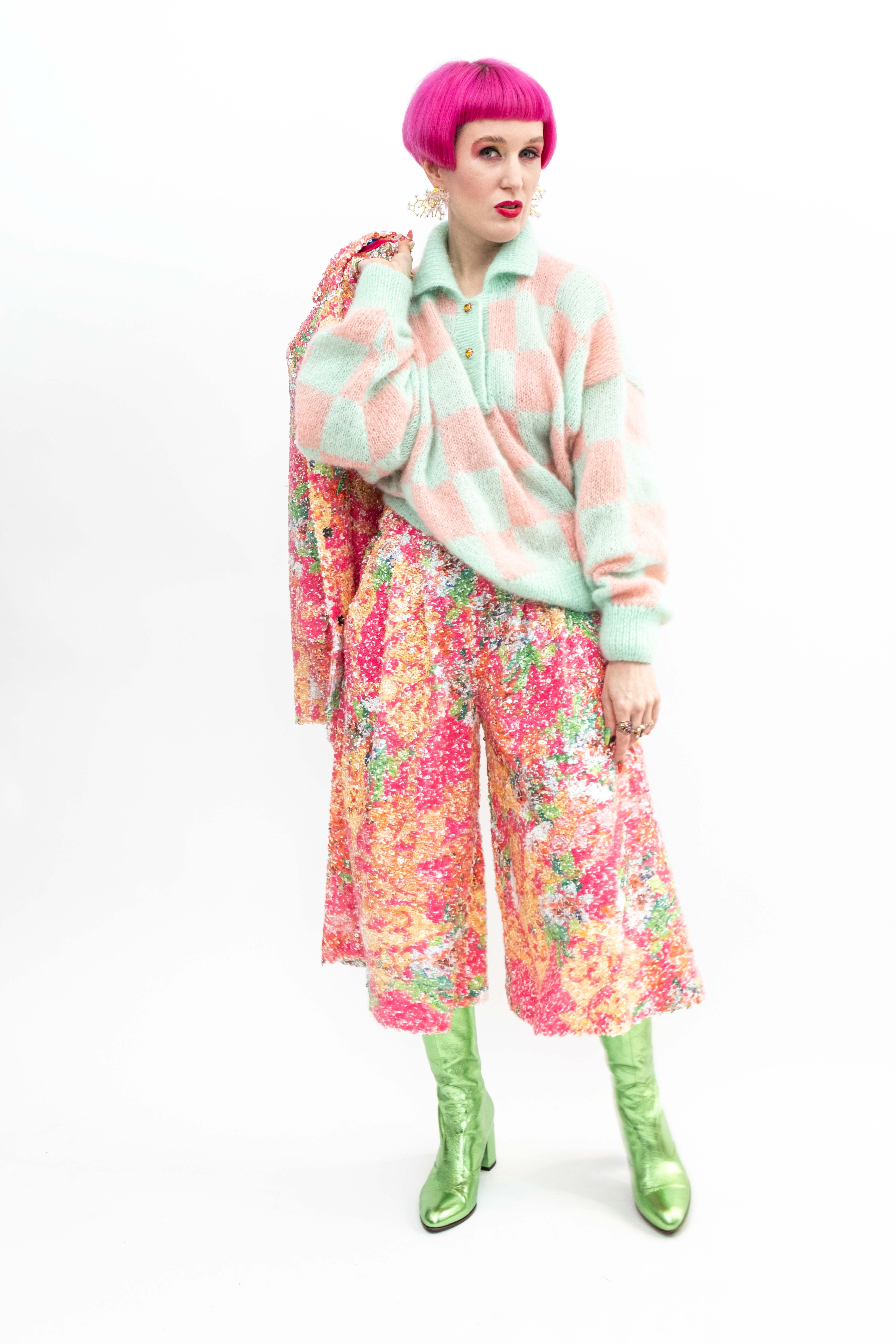 Handmade Pullover Check