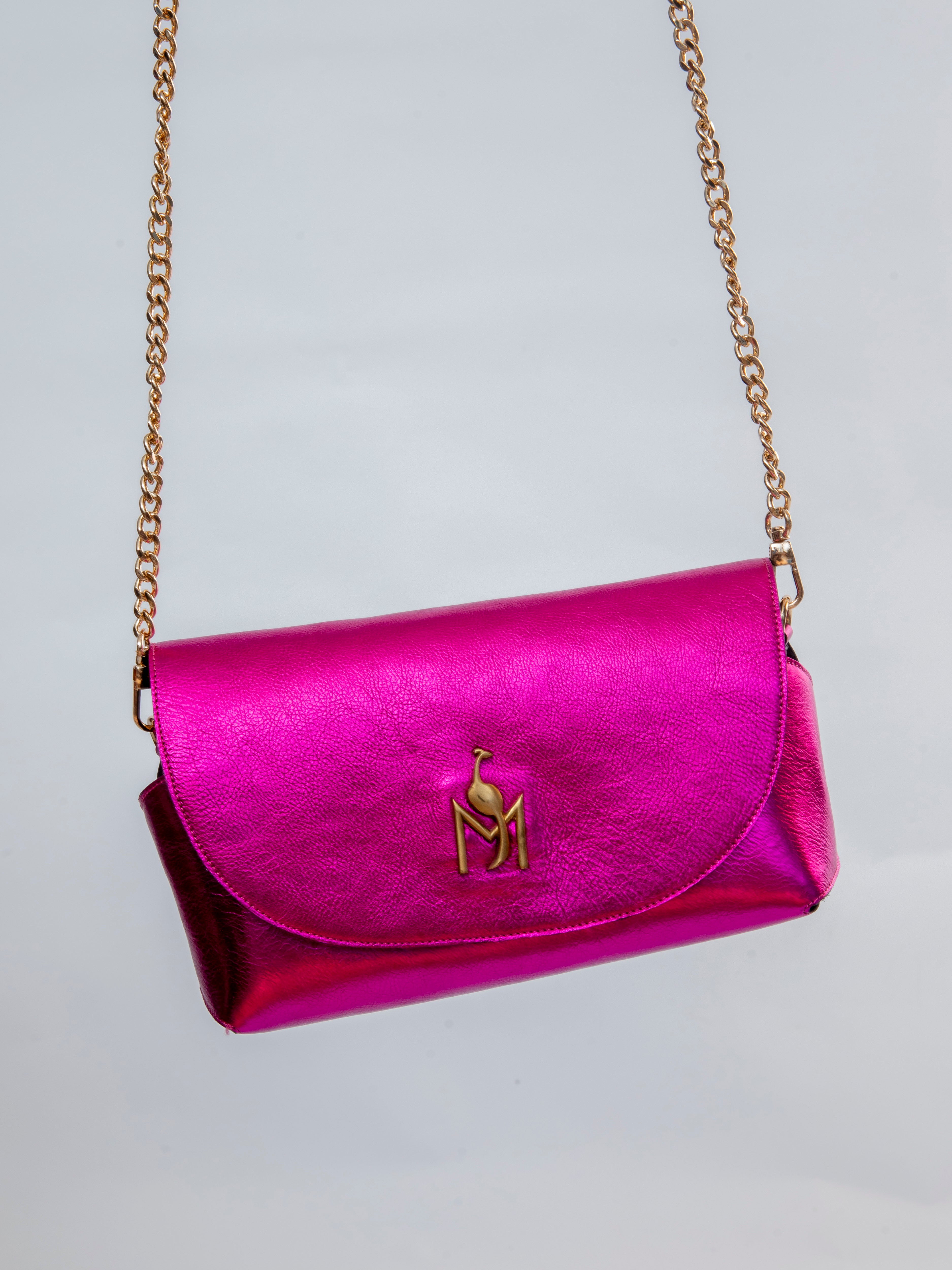 Handmade Bag Metallic Pink