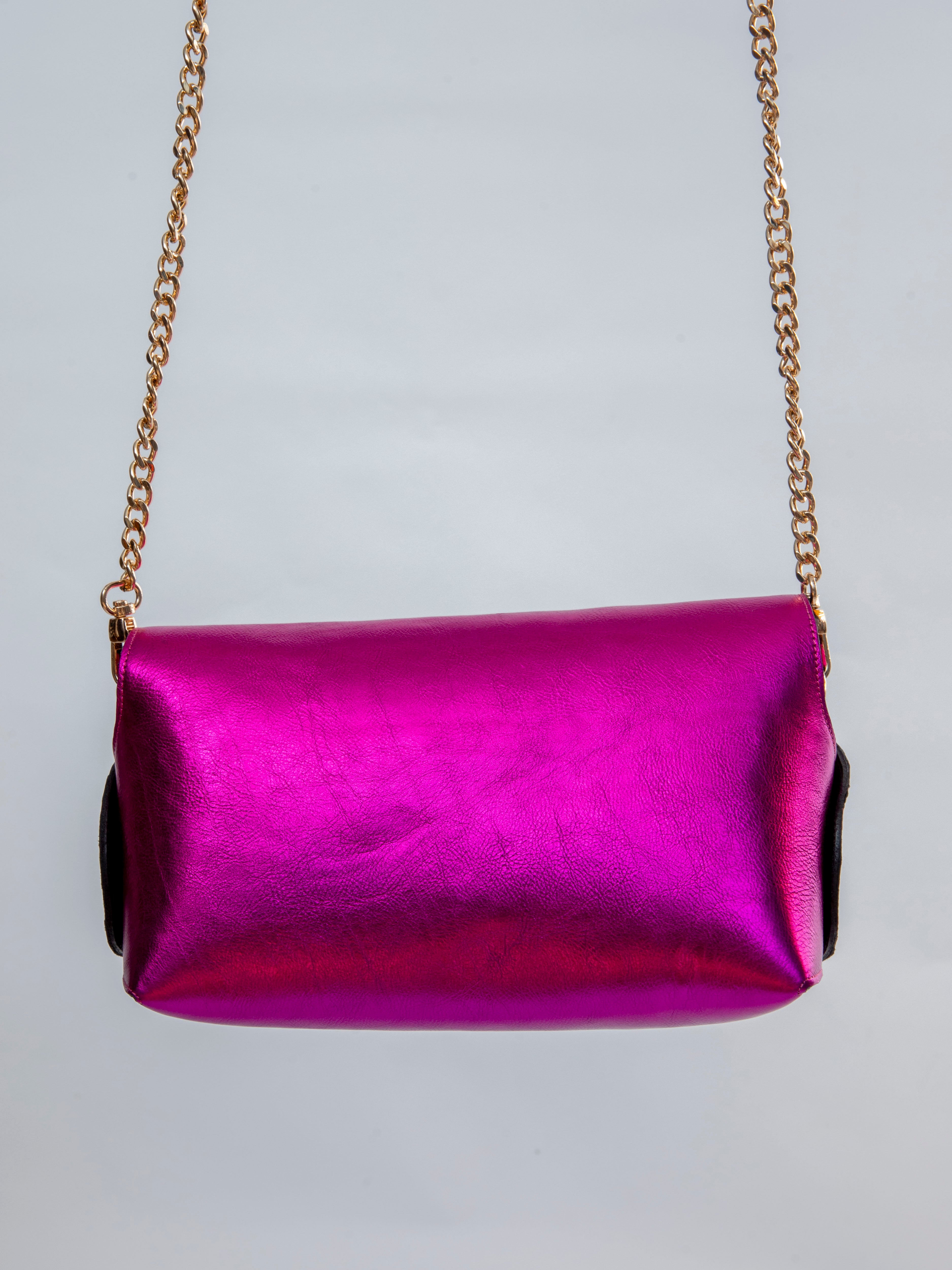 Handmade Bag Metallic Pink