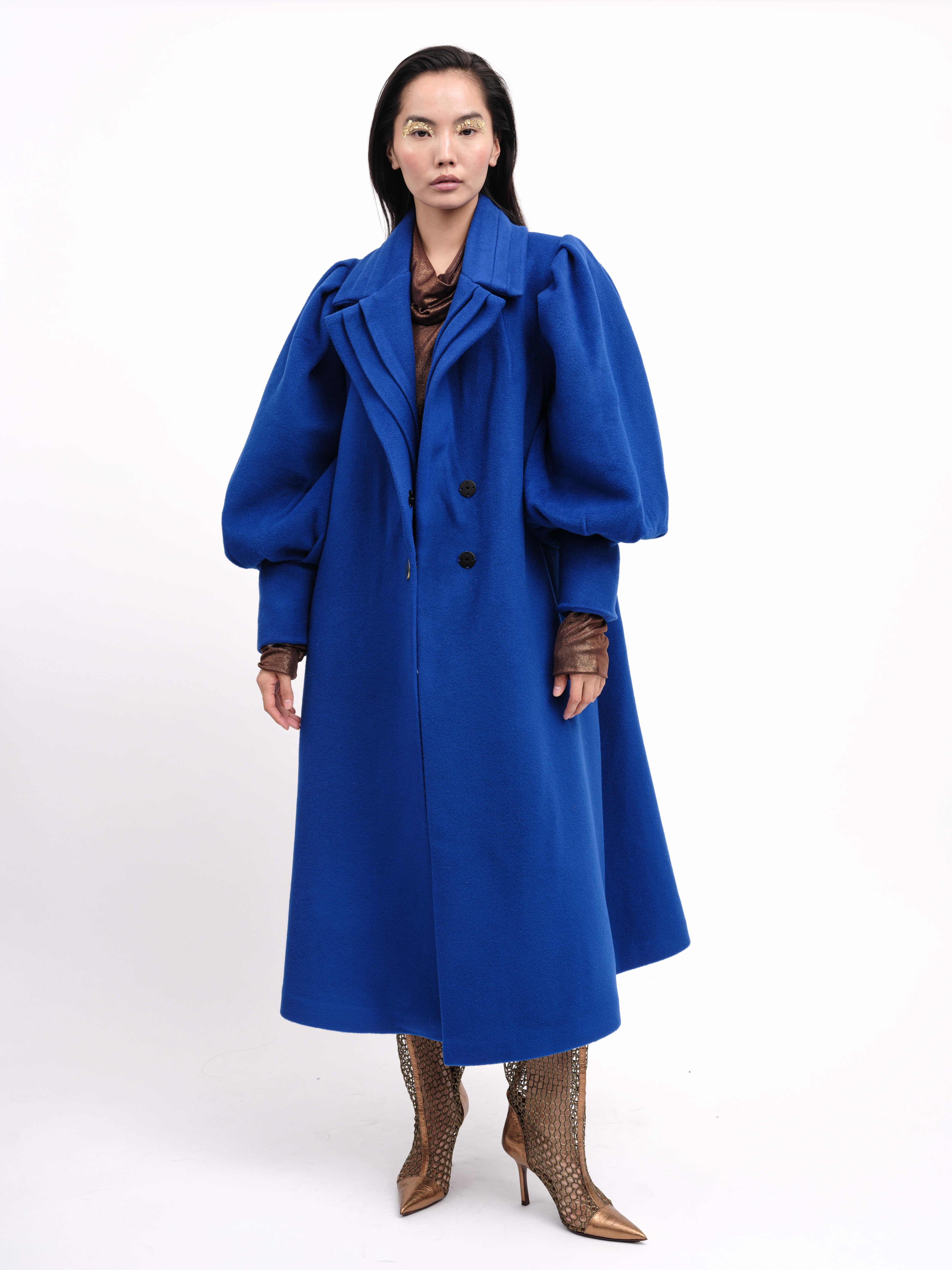 Coat Wool Blue