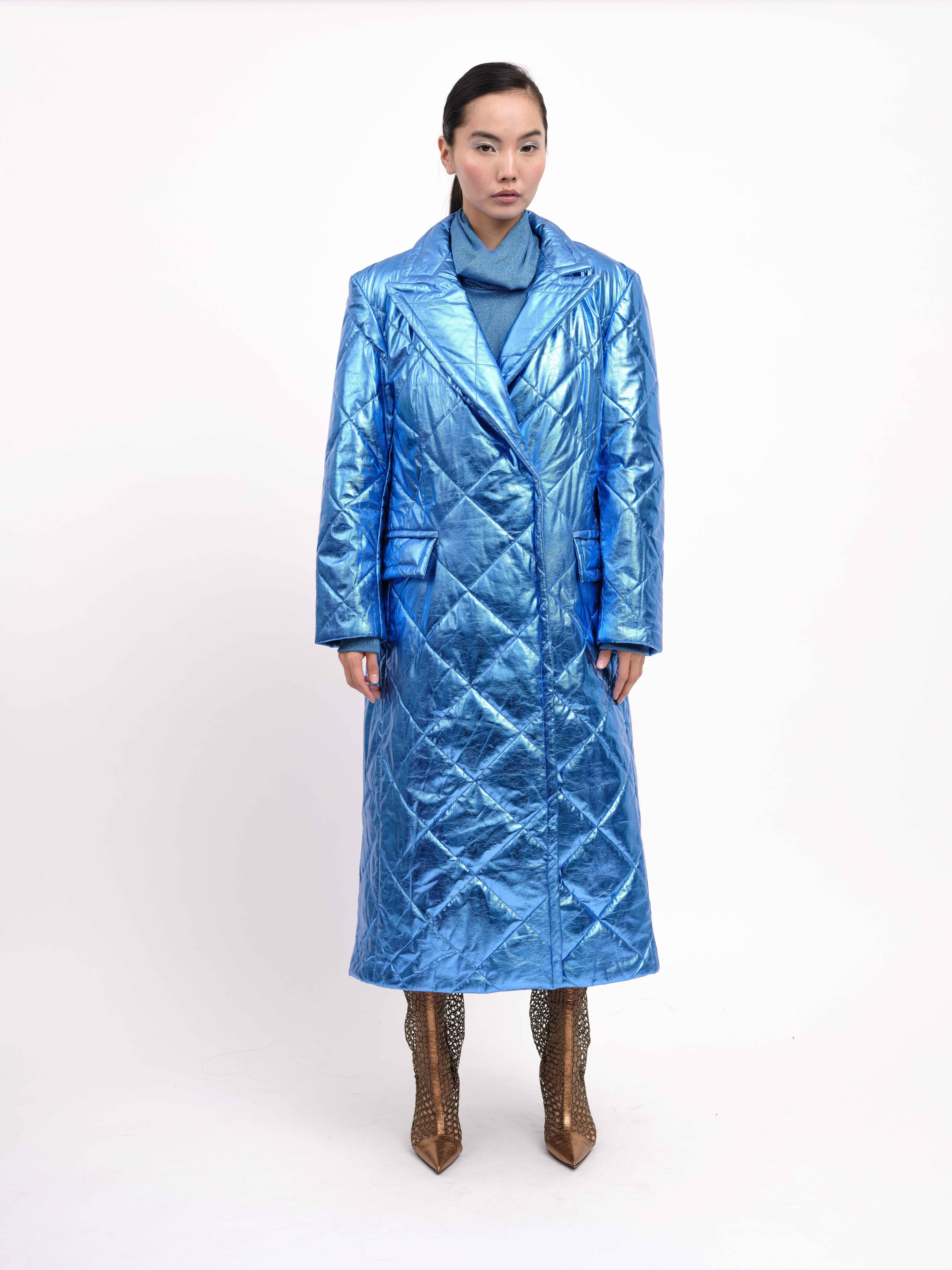 Coat Metallic Blue