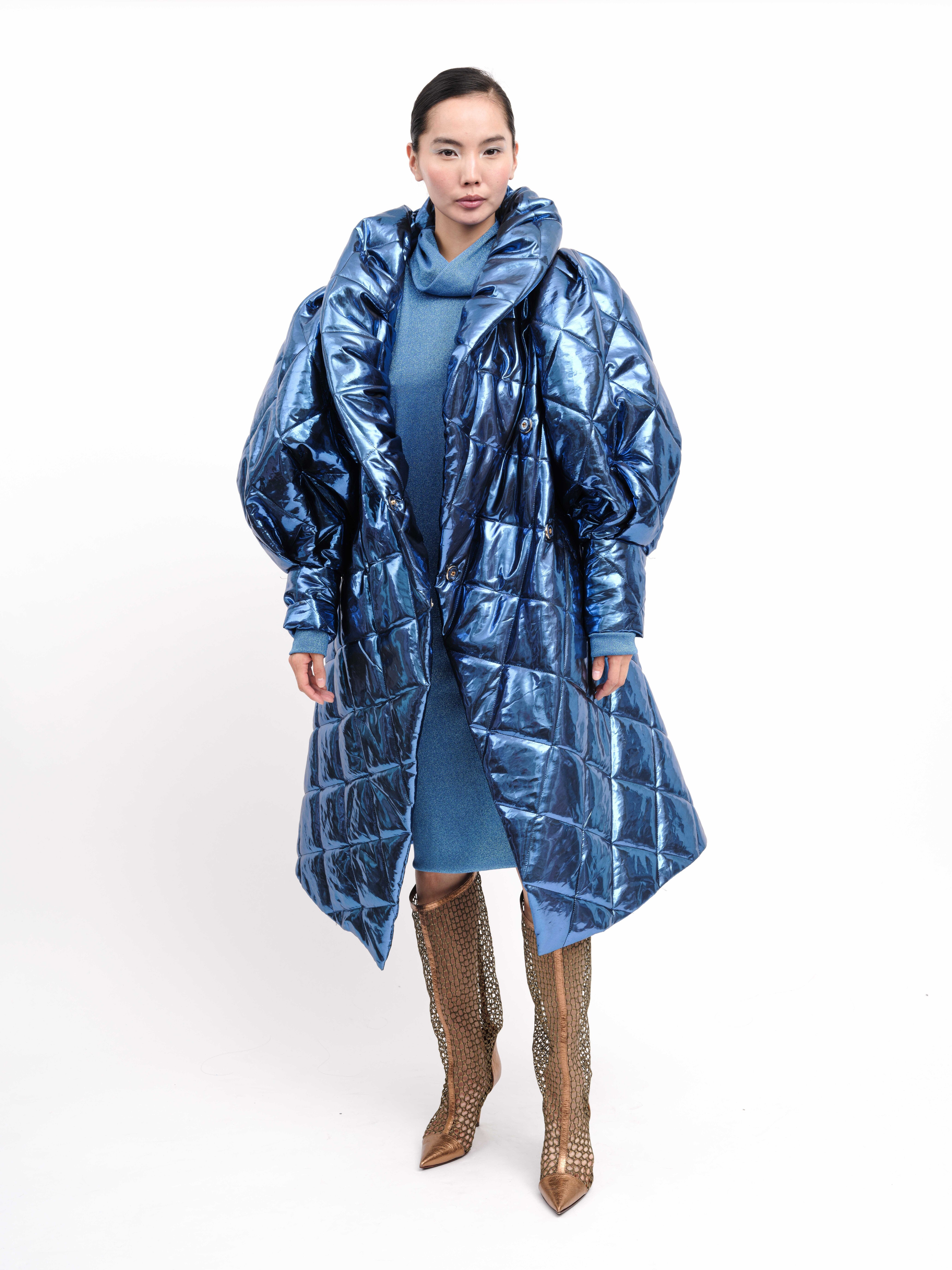 Coat Metallic Blue