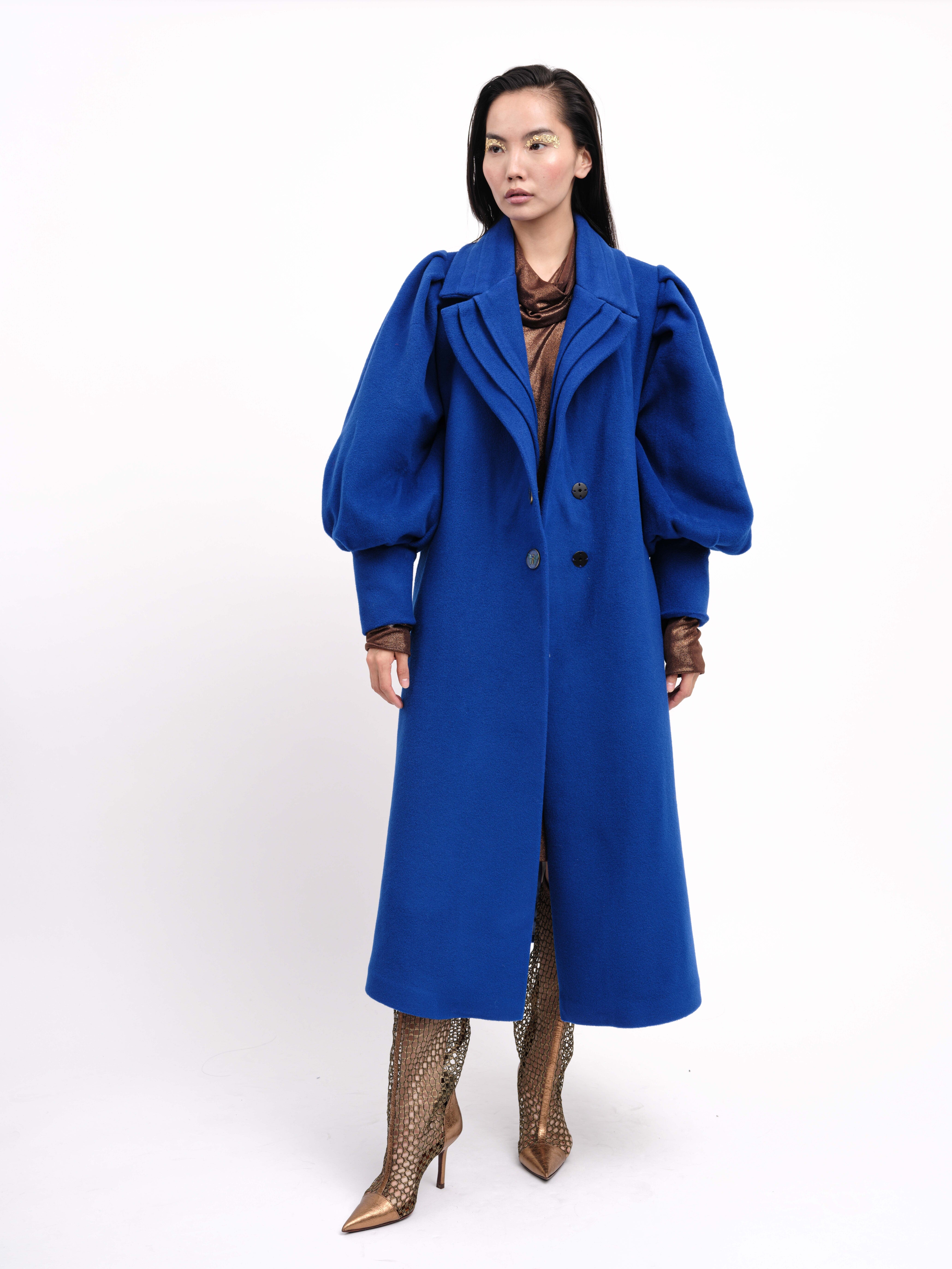 Coat Wool Blue