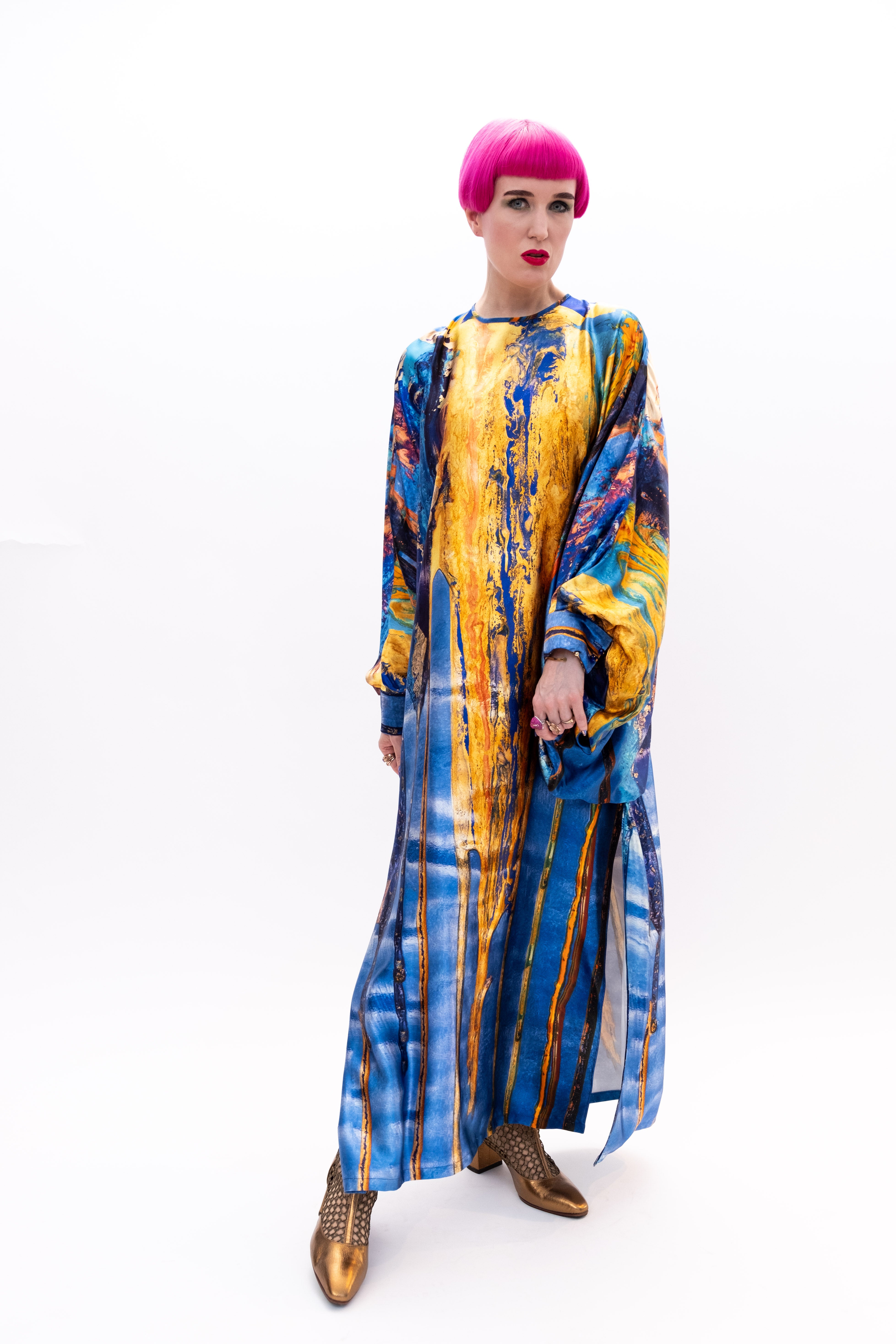 Dress Silk Ethereal Embrace Runway Paris