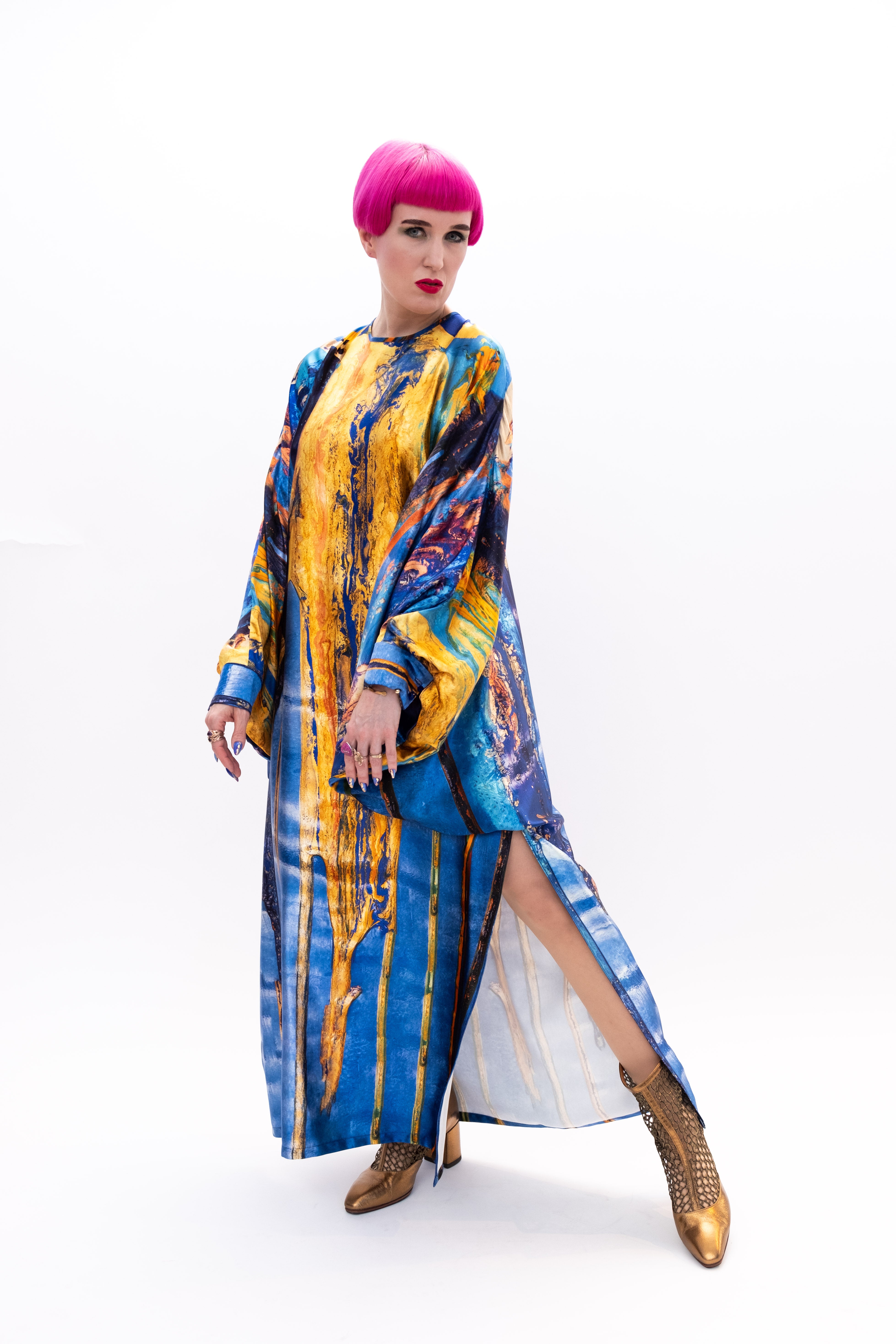 Dress Silk Ethereal Embrace Runway Paris