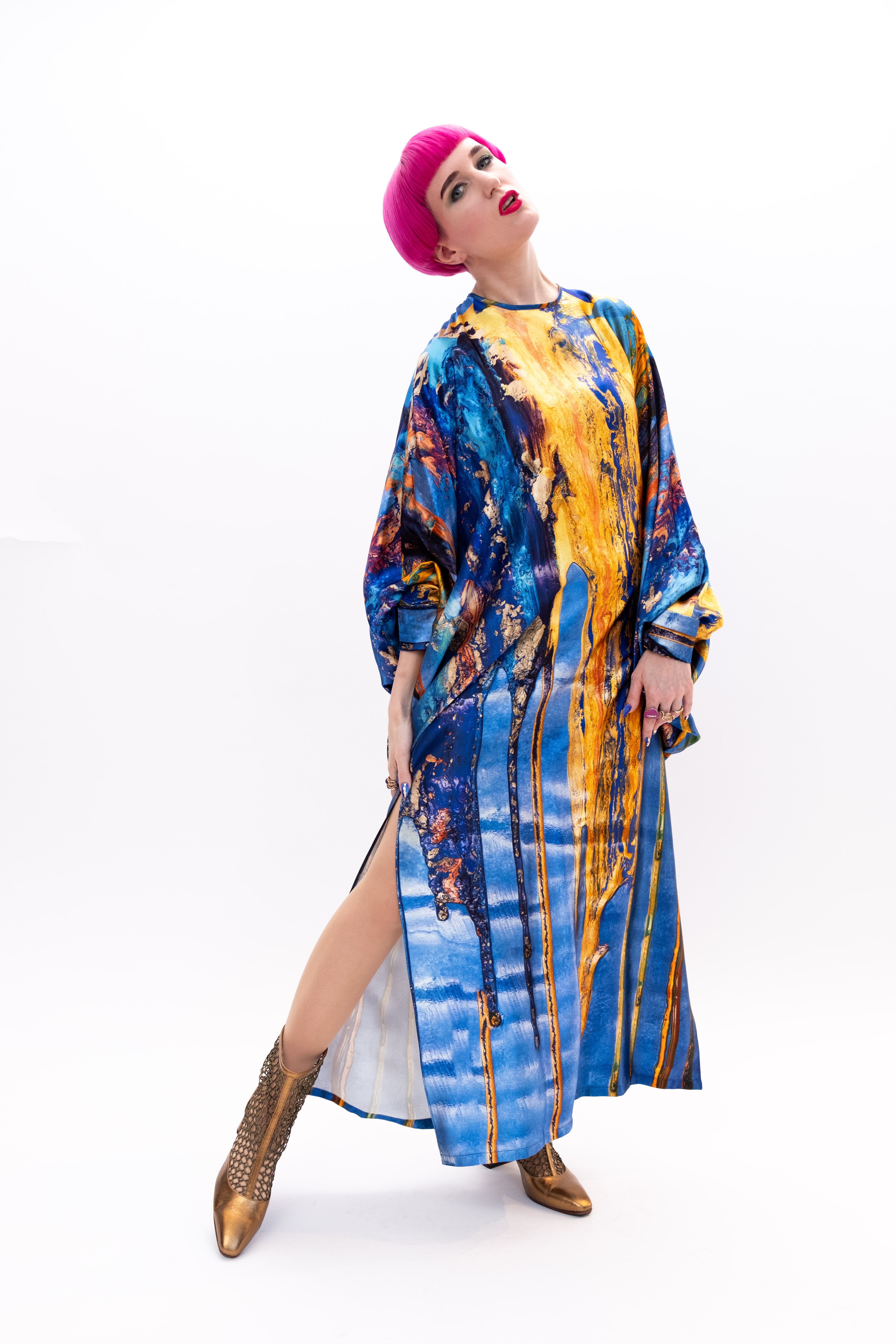 Dress Silk Ethereal Embrace Runway Paris