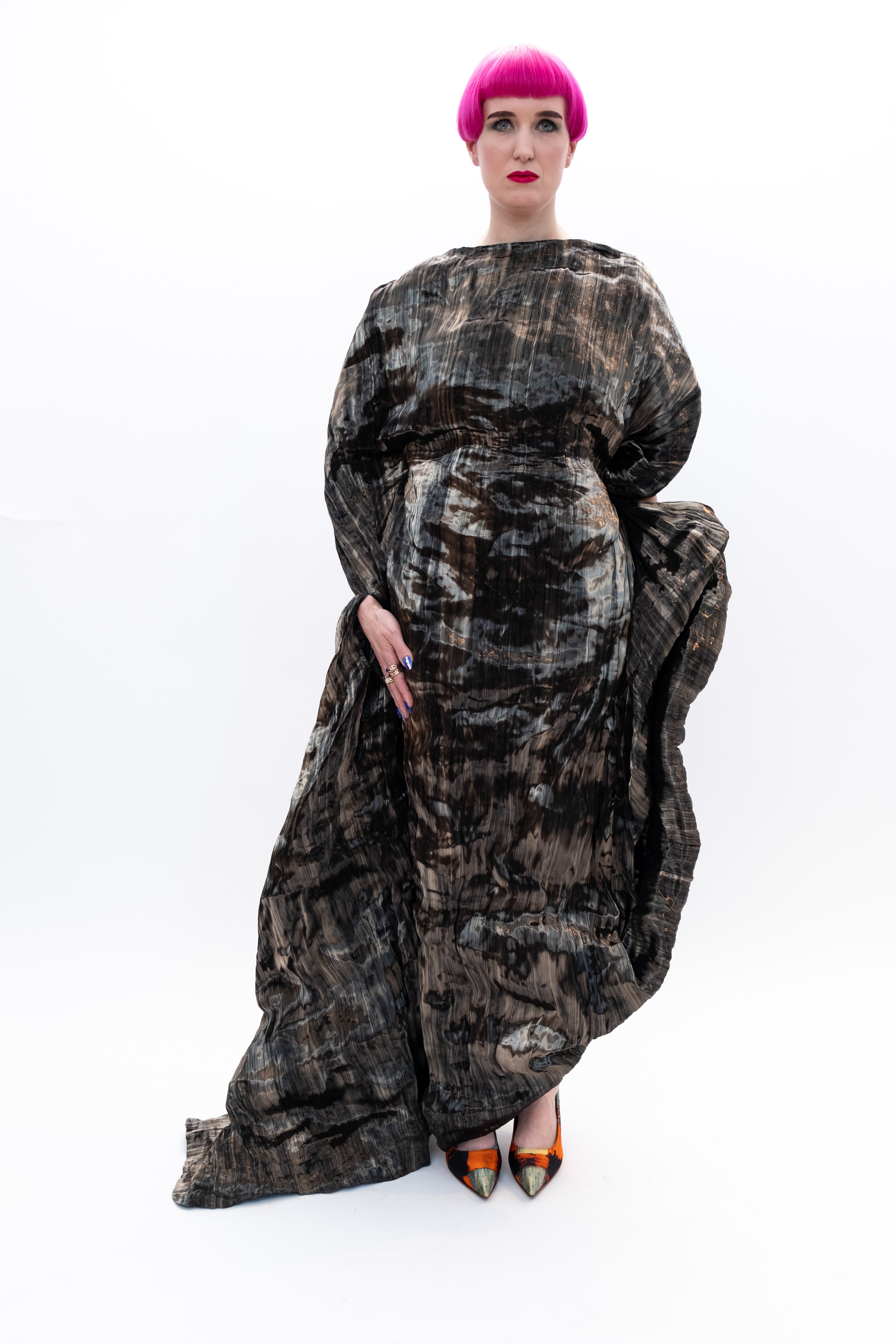 Dress Silk Black Runway Paris