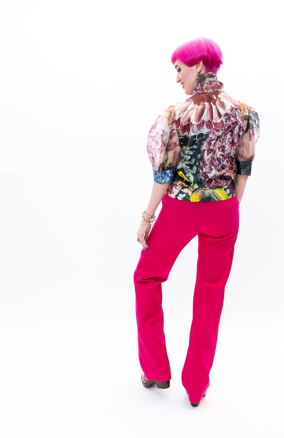 Blouse Organza Flowers