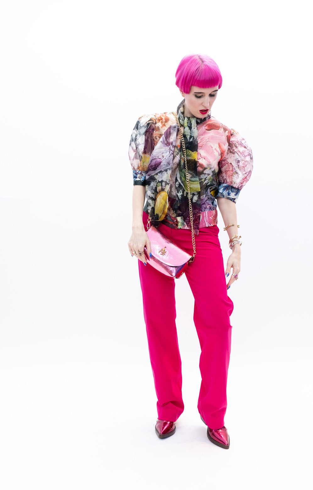 Blouse Organza Flowers