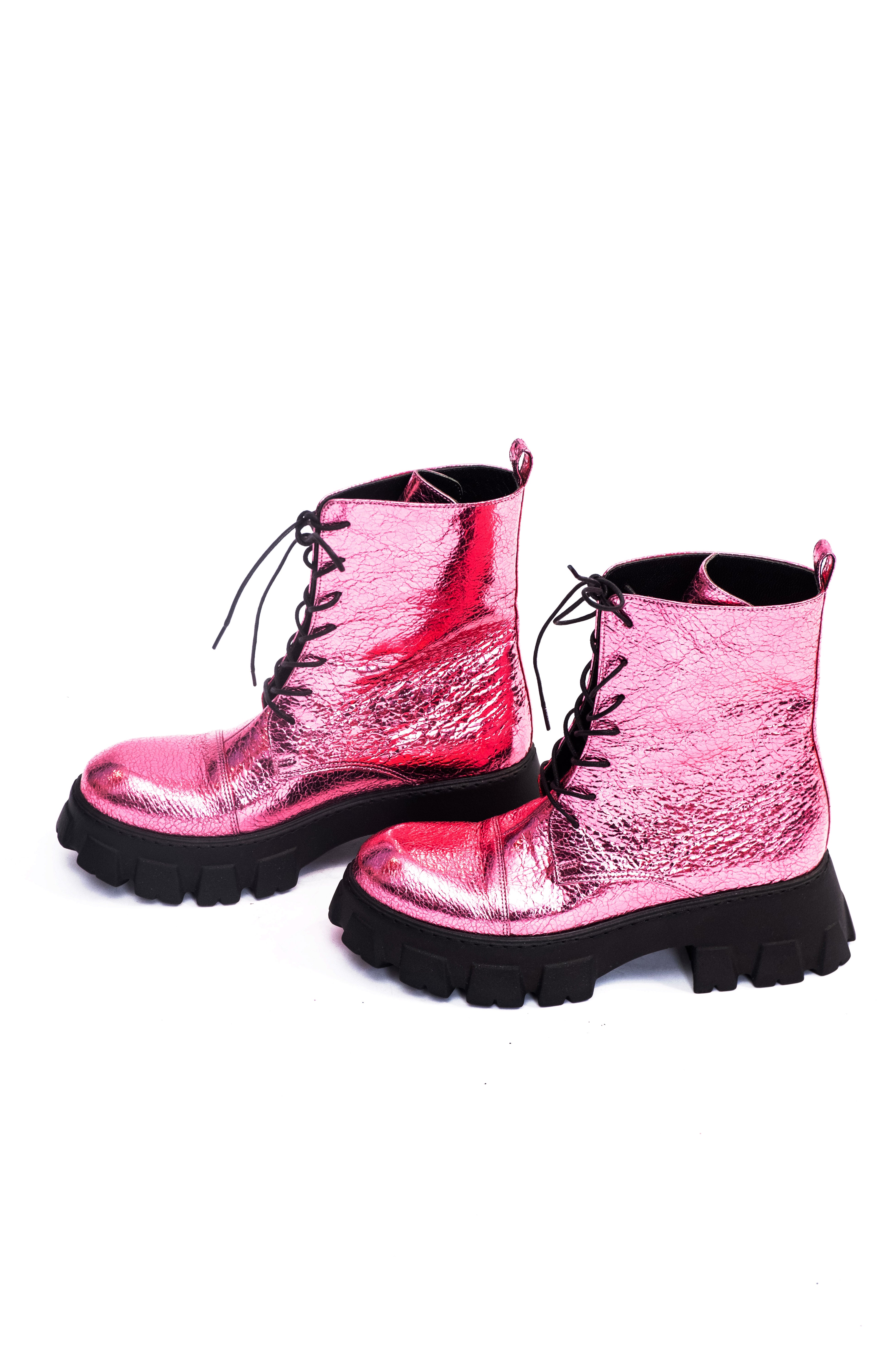 Handmade Ankle Boots Pink
