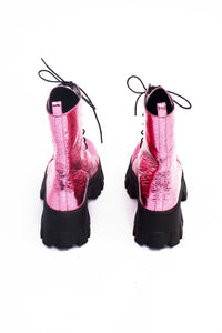 Handmade Ankle Boots Pink