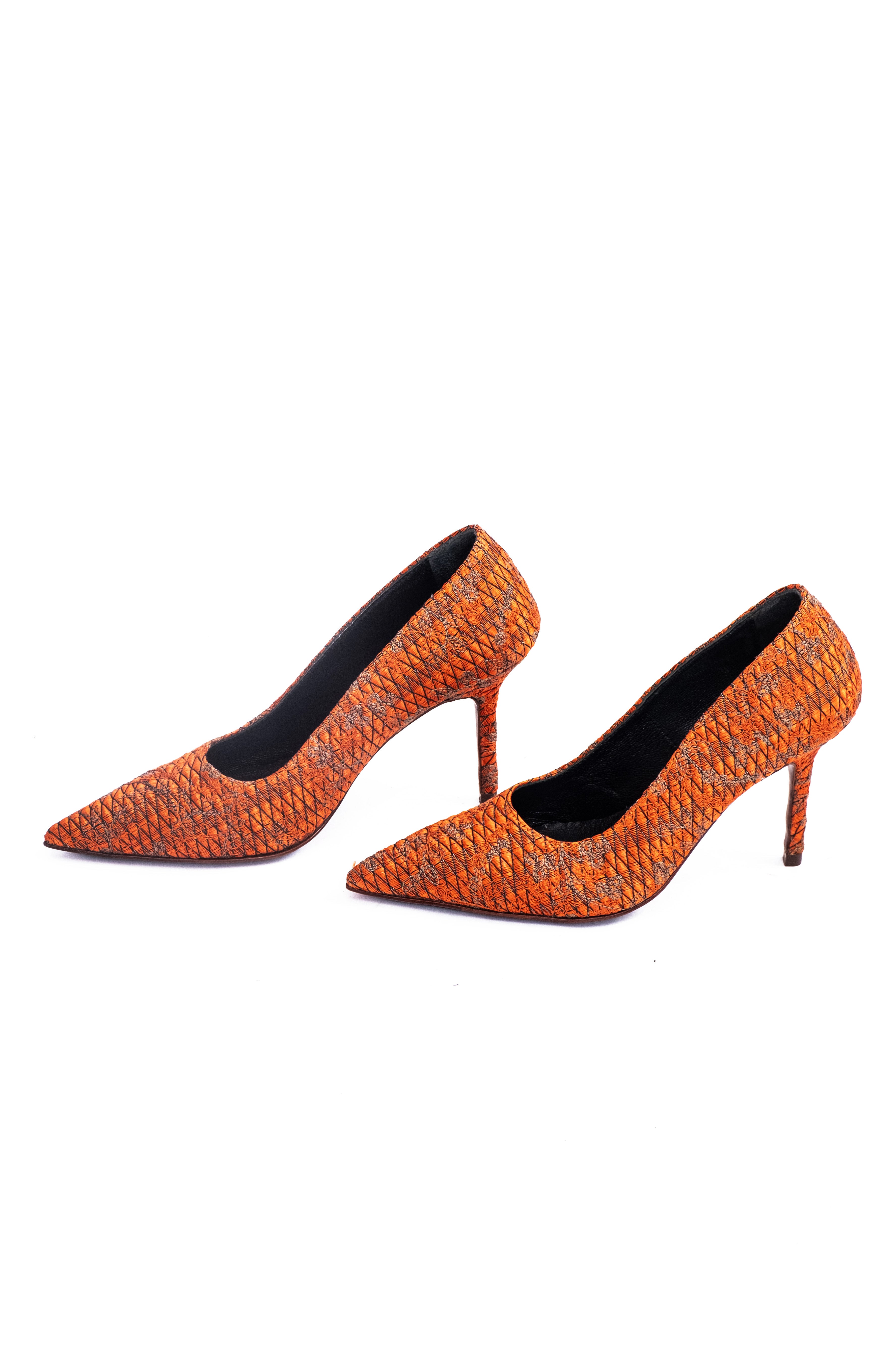 Handmade Pumps Orange unique