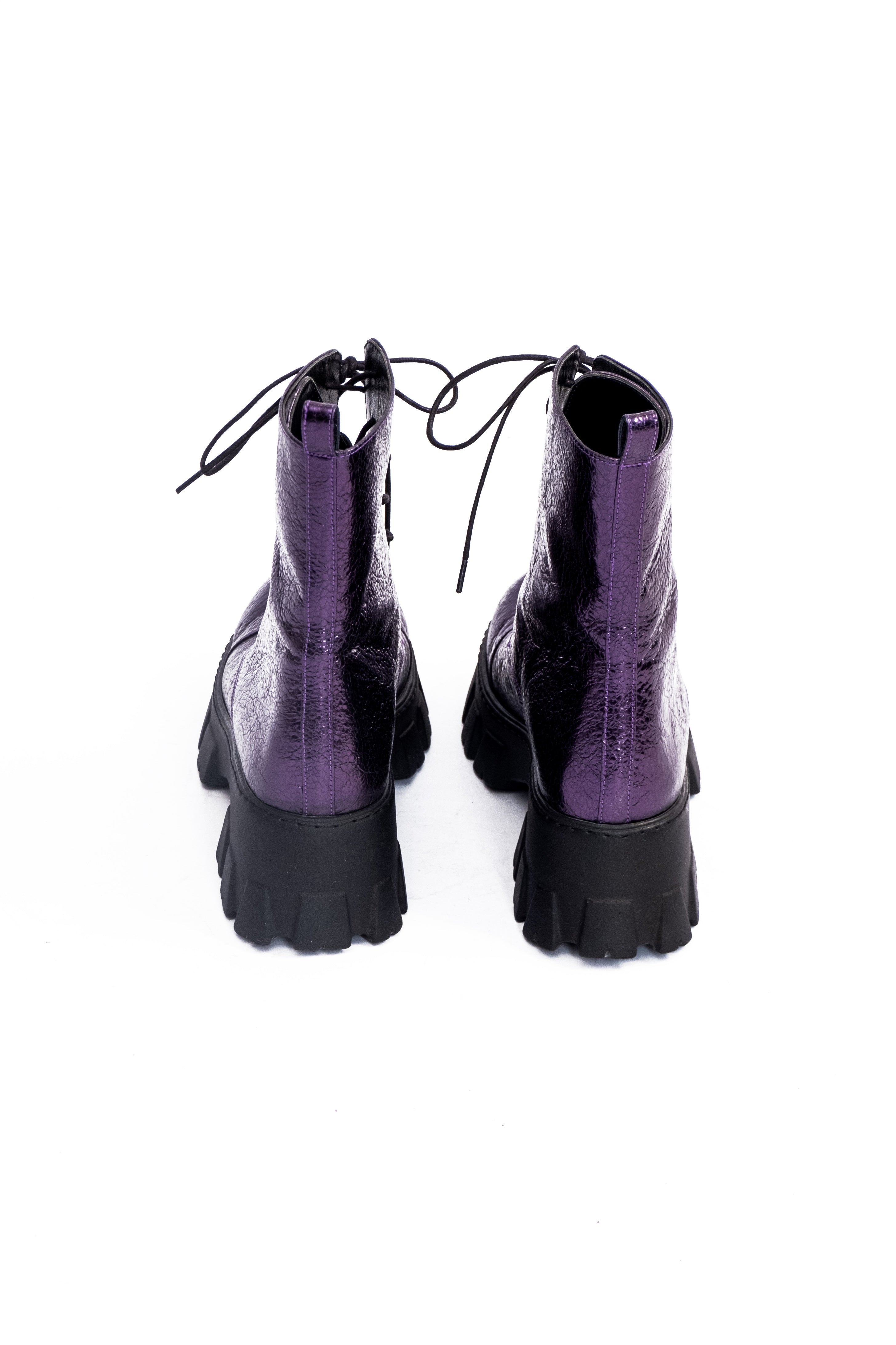 Handmade Ankle Boots Purple