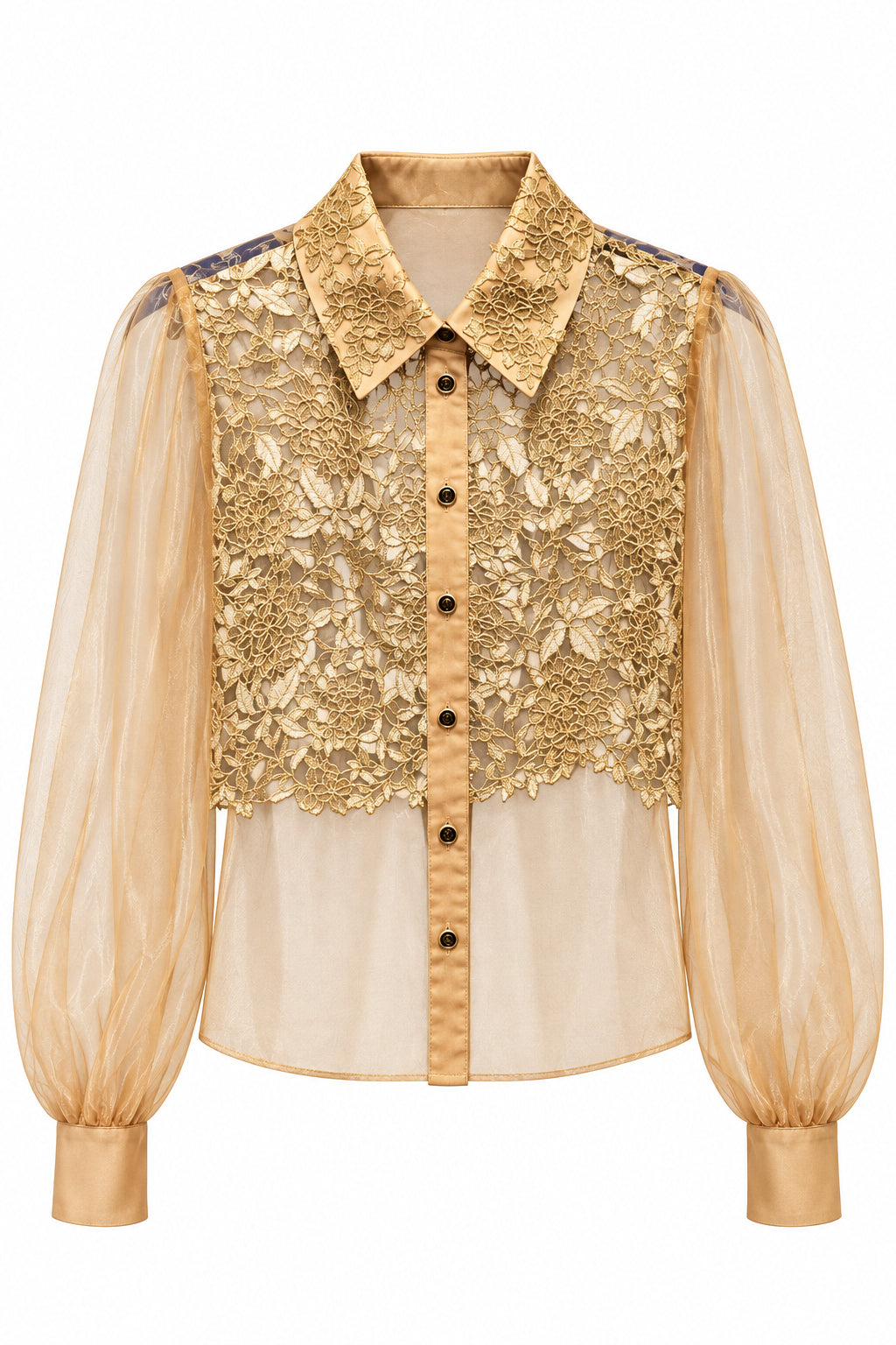 Maya Seyferth Gold Bluse unikat