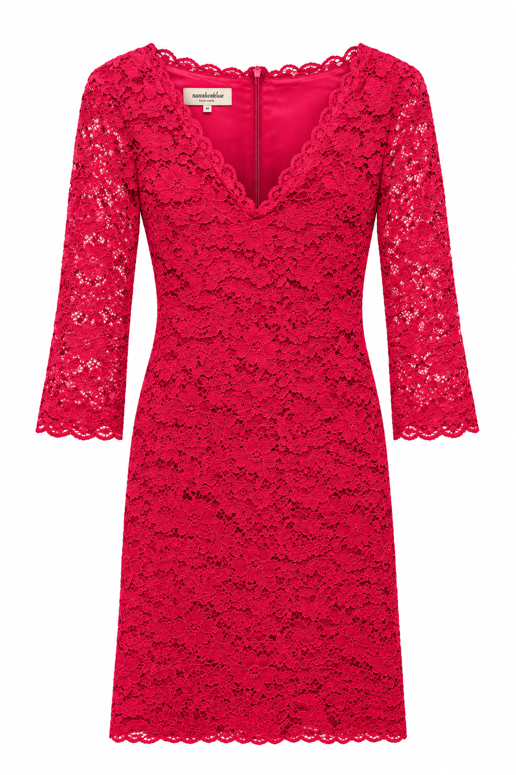 Maya Seyferth Kleid Spitze Rot