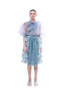 Top Embroidery Light Blue