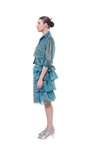 Skirt Embroidery Petrol