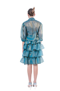 Skirt Embroidery Petrol