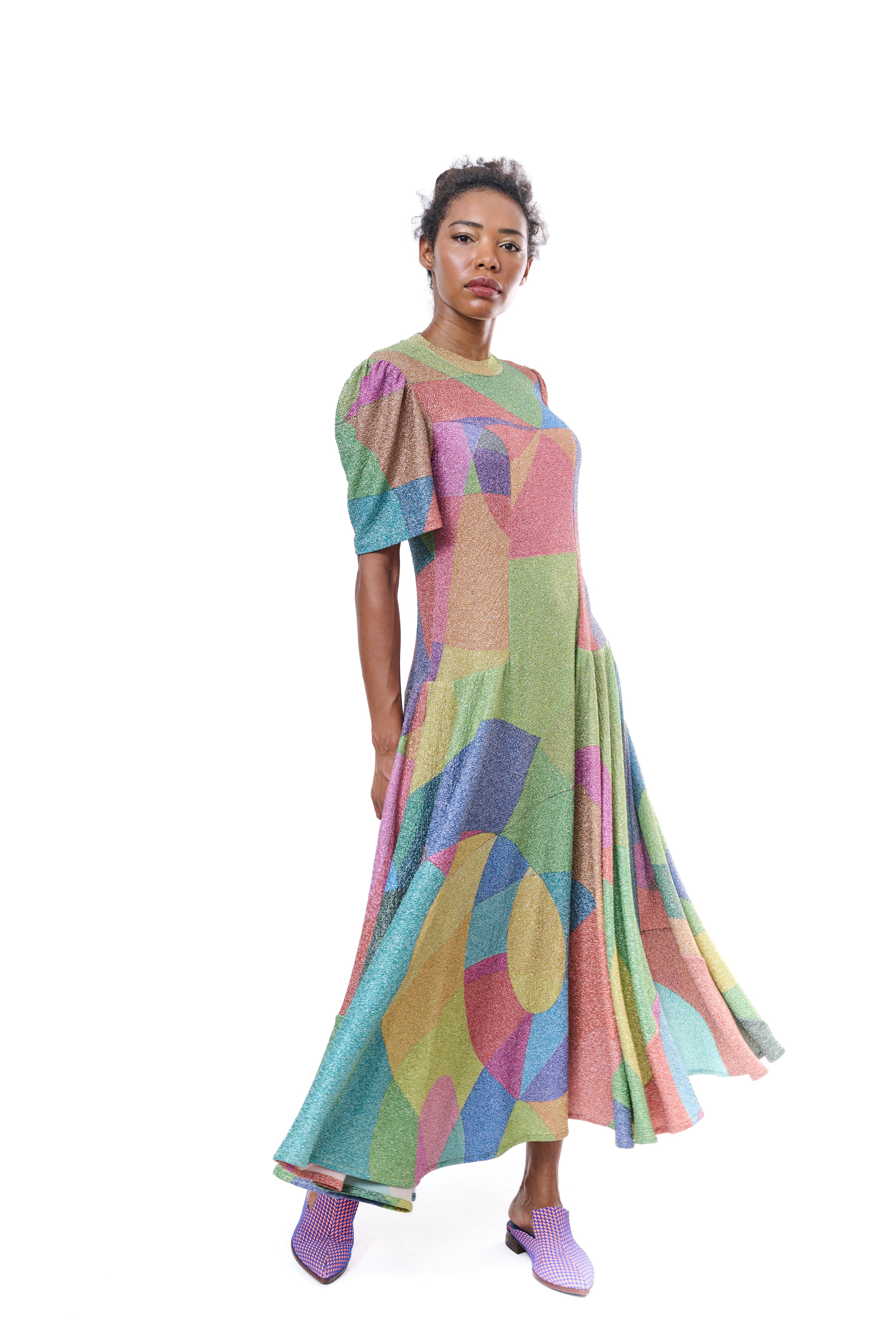 Dress Graphic Lurex Mutlicolor